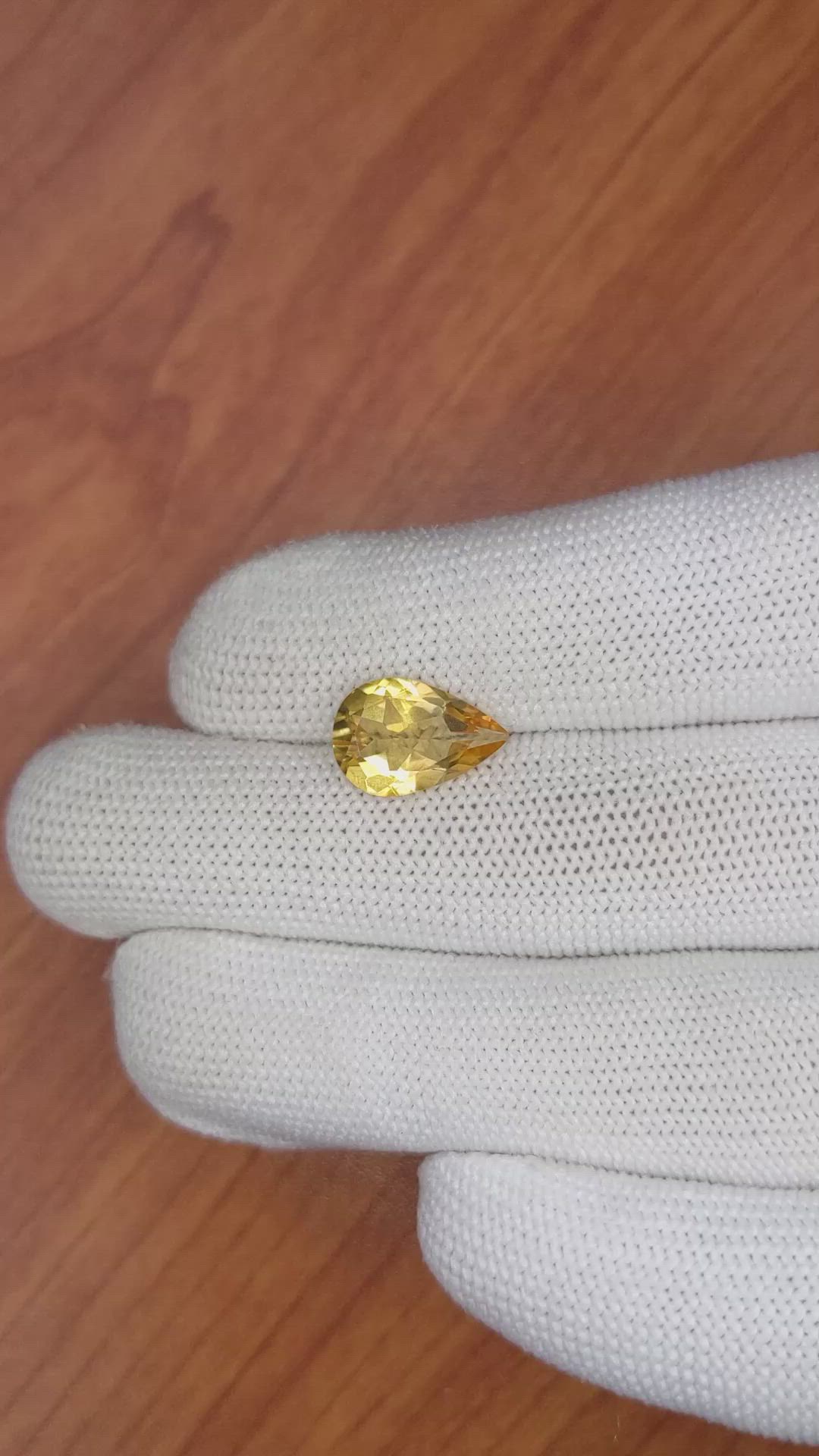 2.97 Ct. Citrine from Brazil Size Video