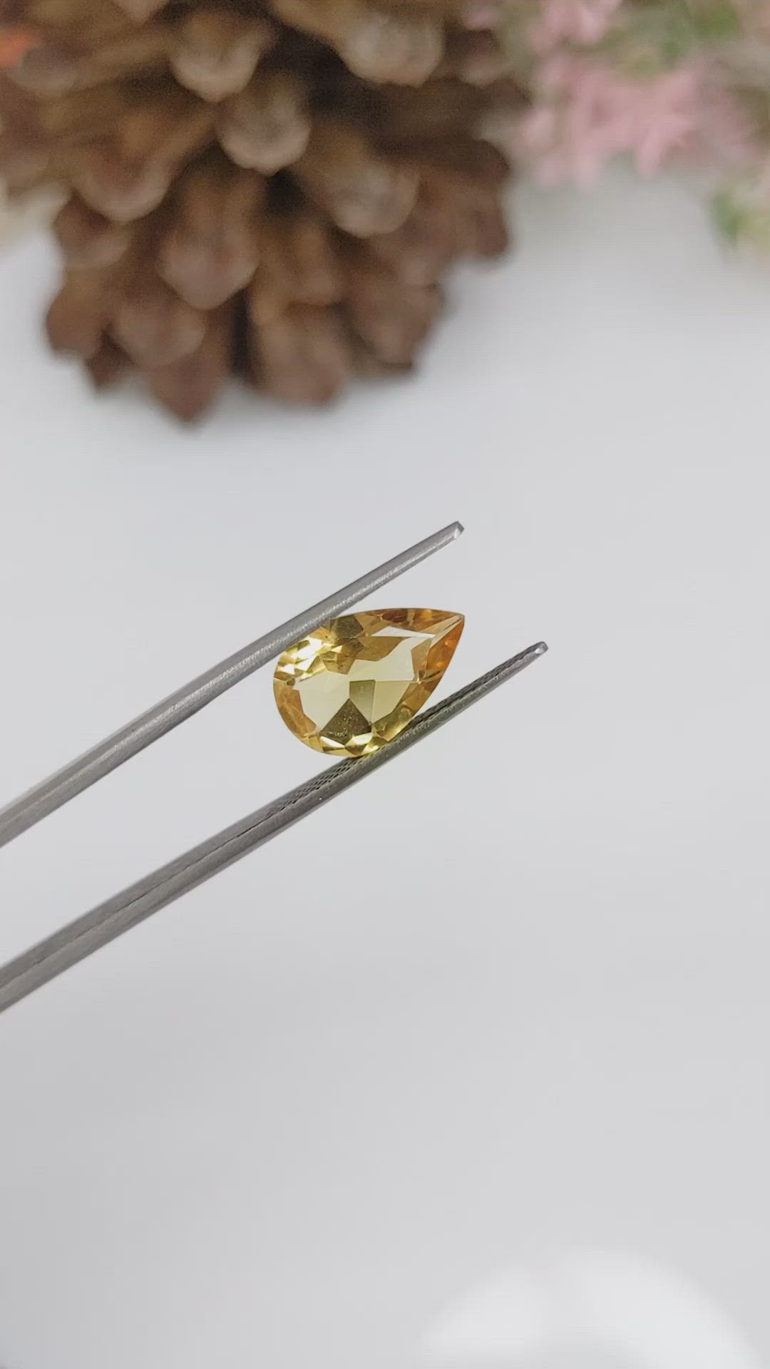 2.97 Ct. Citrine from Brazil Size Video