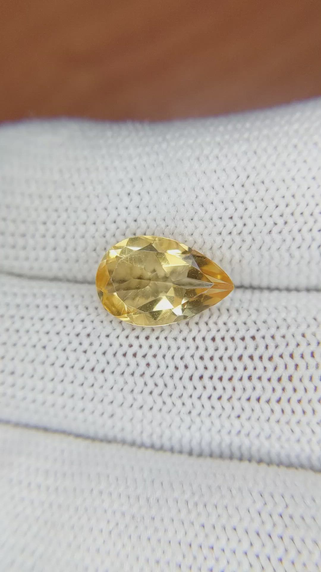 3.19 Ct. Citrine from Brazil Size Video
