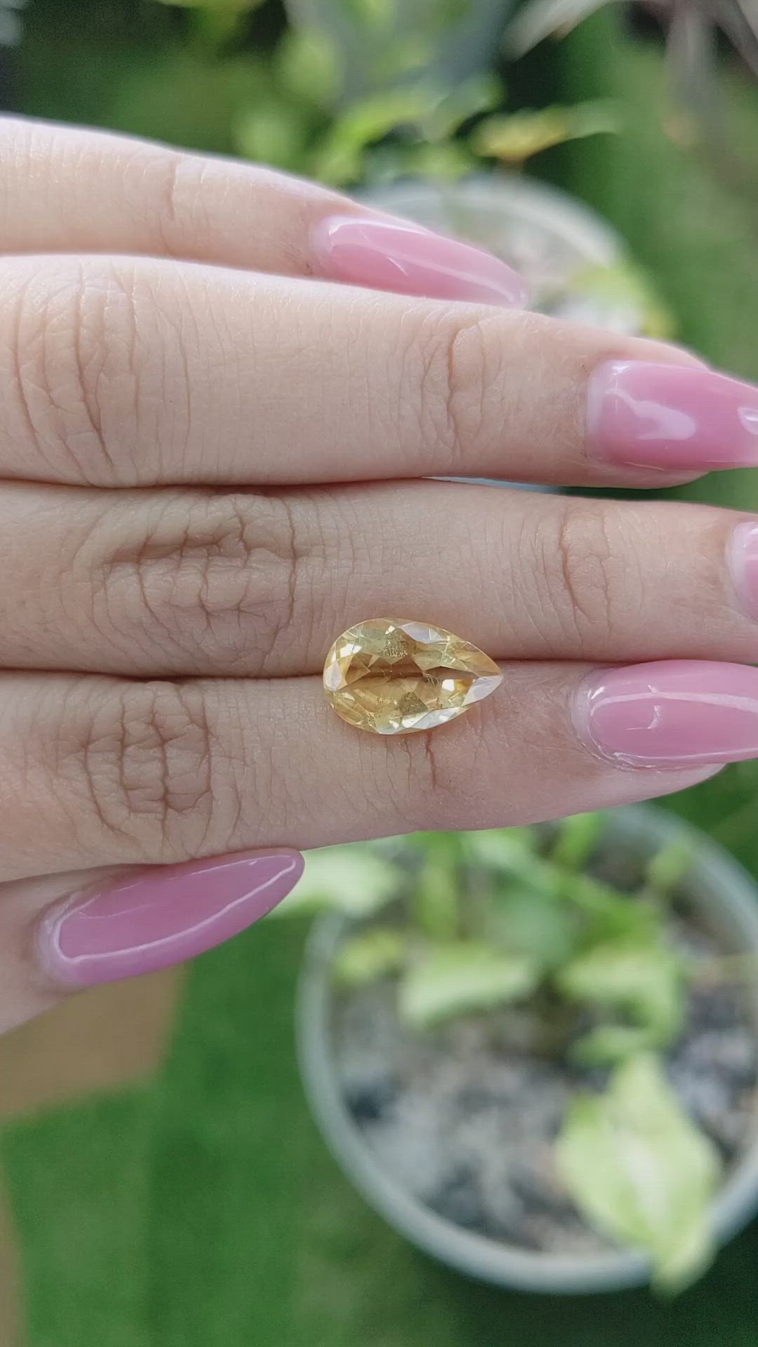 3.19 Ct. Citrine from Brazil Size Video