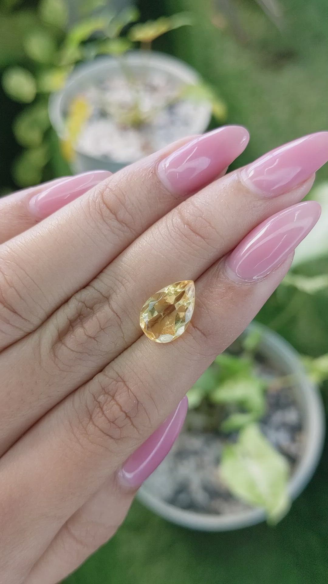 3.19 Ct. Citrine from Brazil Size Video