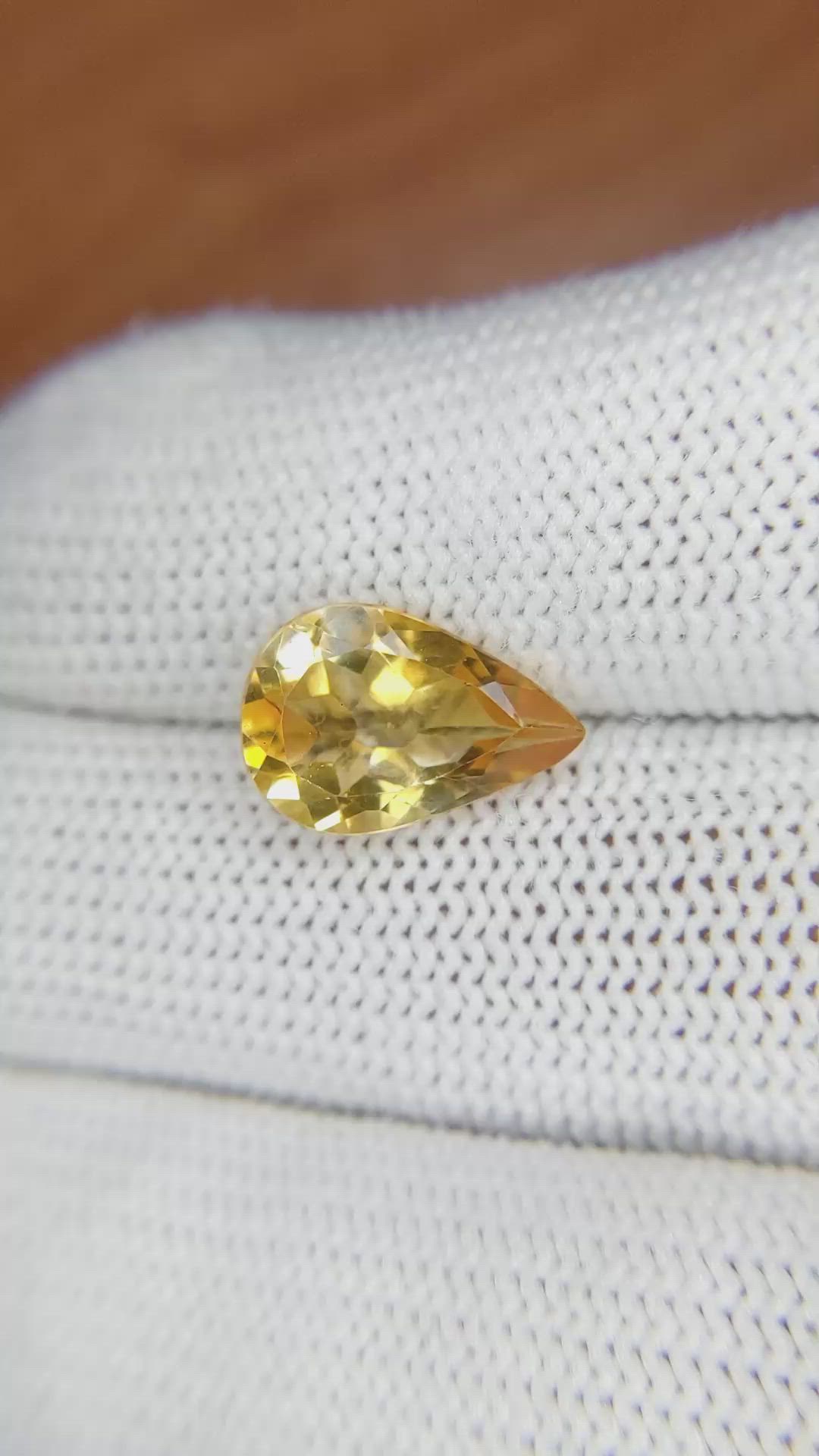 3.15 Ct. Citrine from Brazil Size Video