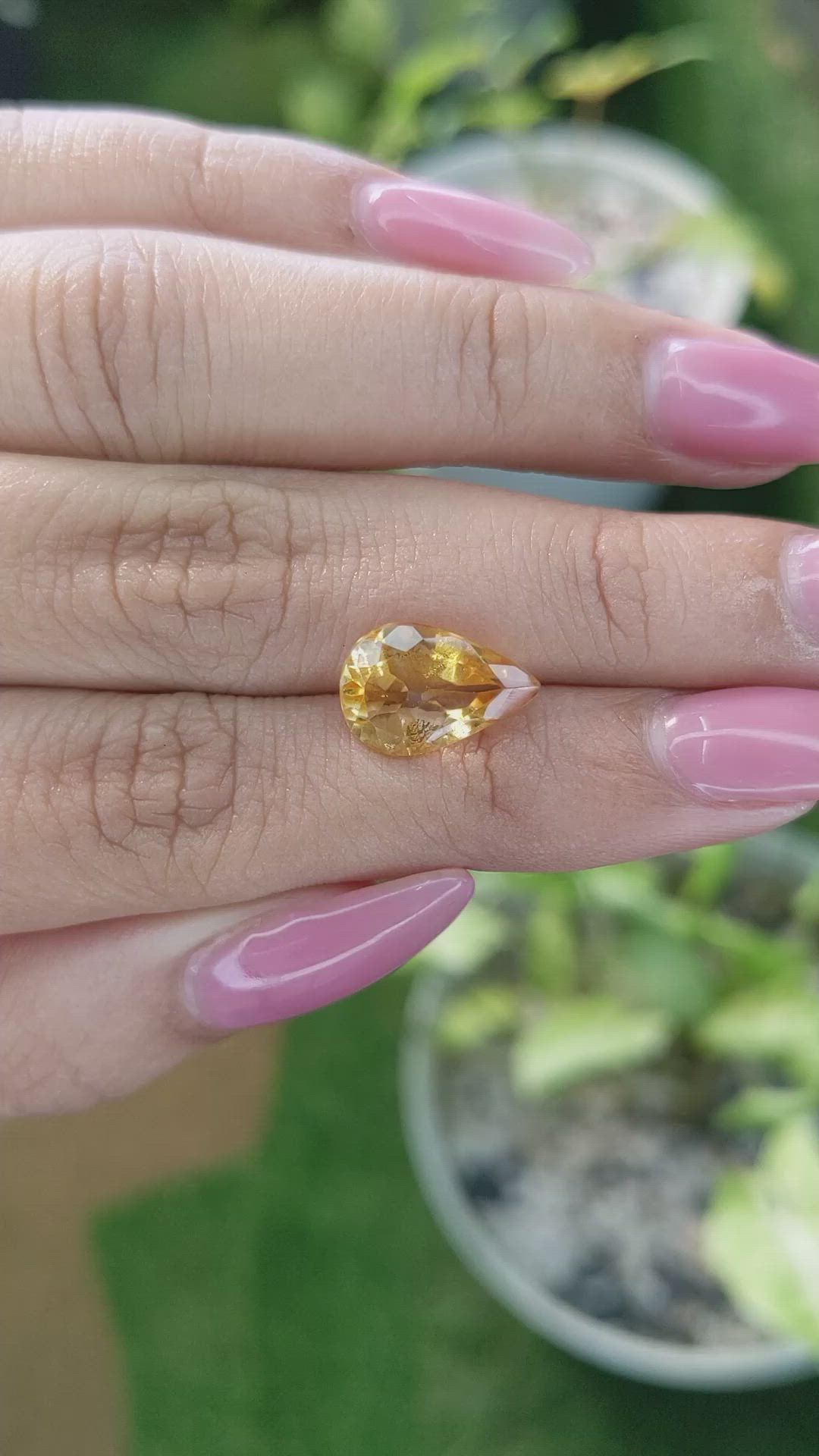 3.15 Ct. Citrine from Brazil Size Video