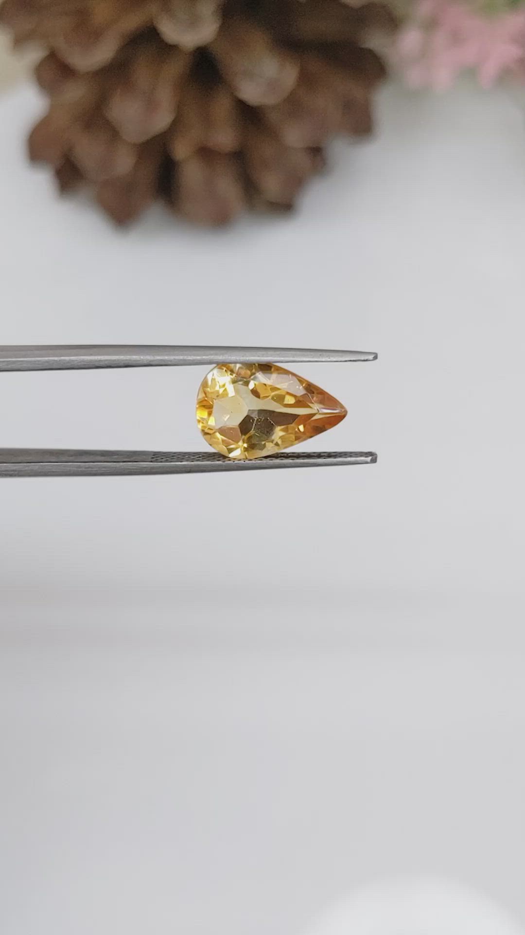 3.15 Ct. Citrine from Brazil Size Video