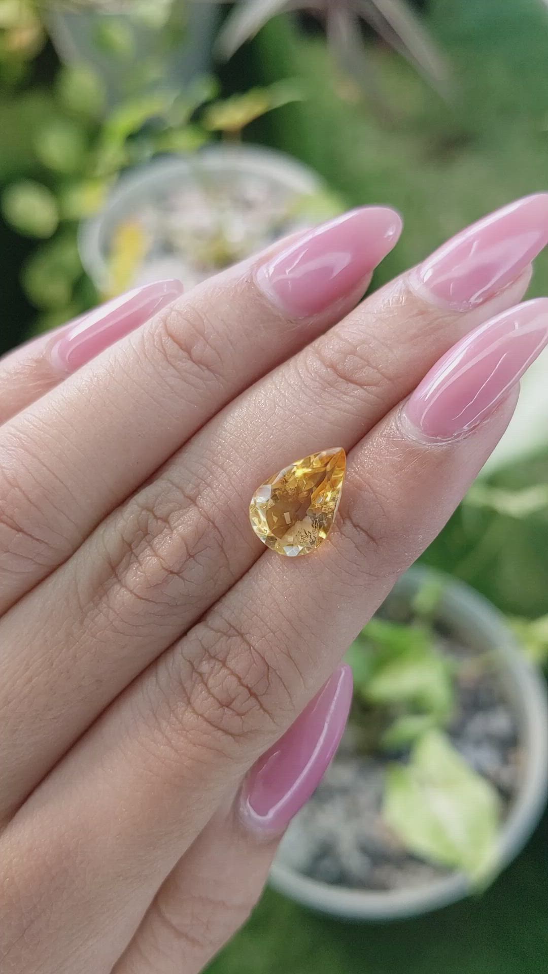 3.15 Ct. Citrine from Brazil Size Video