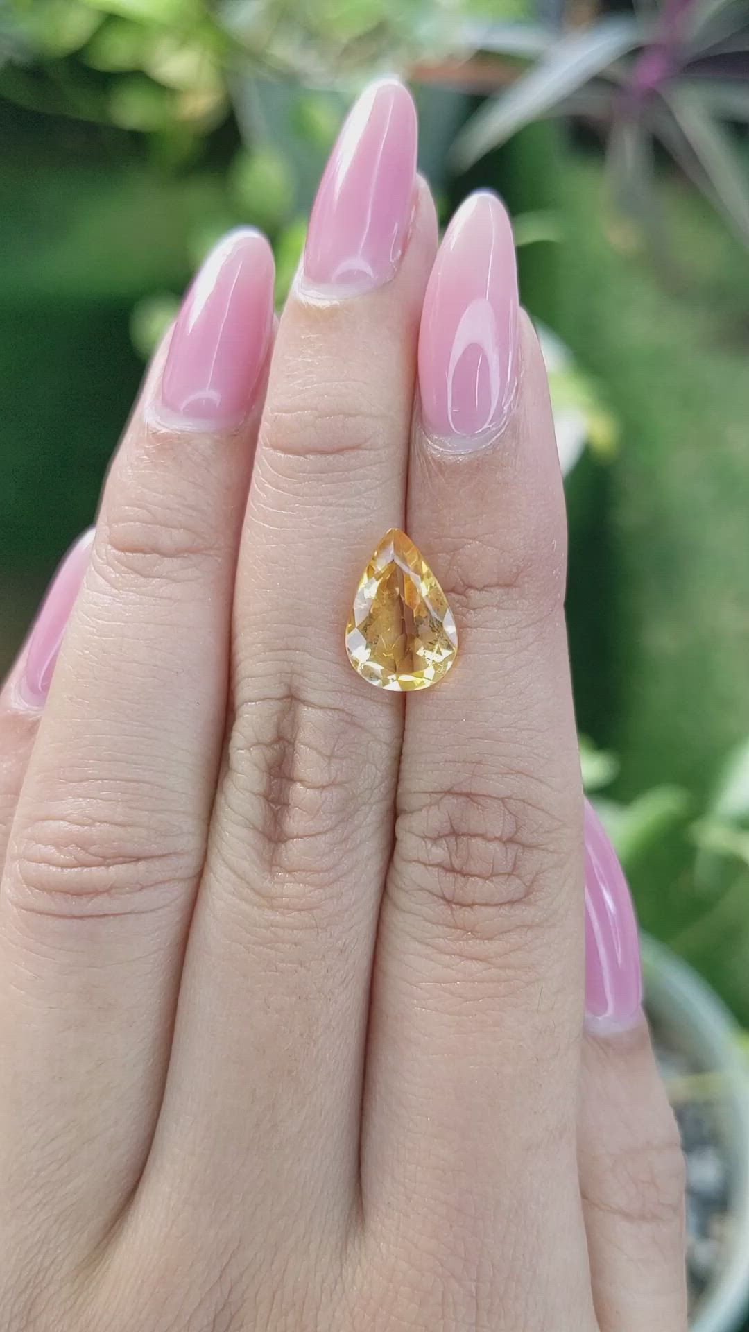 3.15 Ct. Citrine from Brazil Size Video