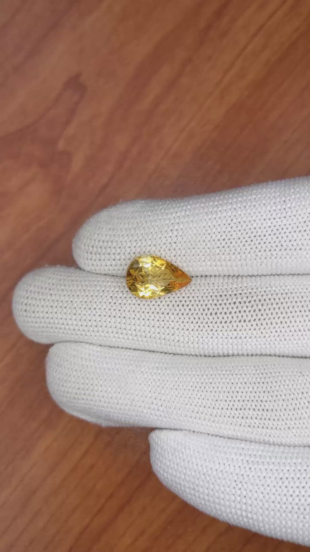 3.15 Ct. Citrine from Brazil Size Video