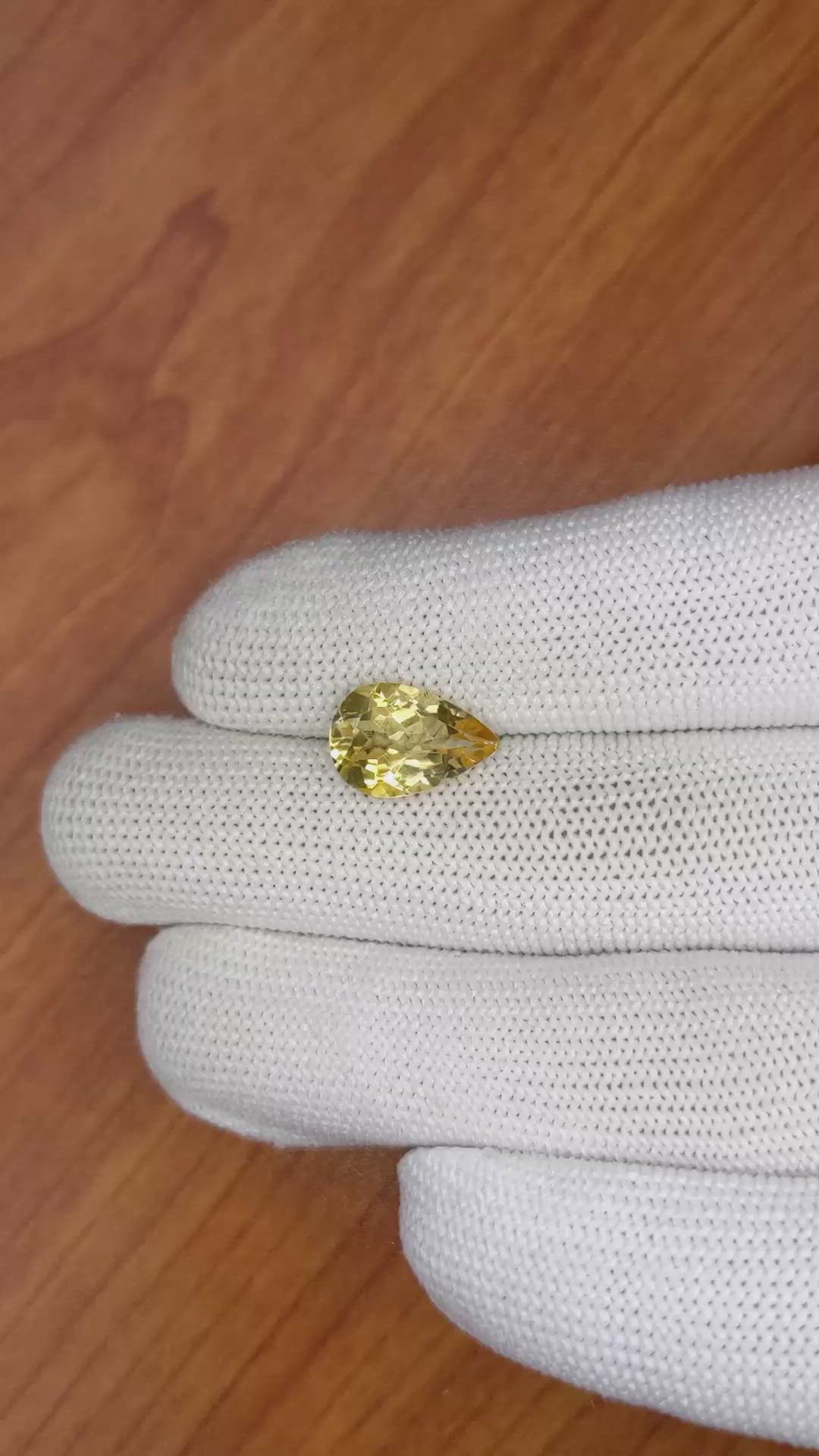 3.14 Ct. Citrine from Brazil Size Video