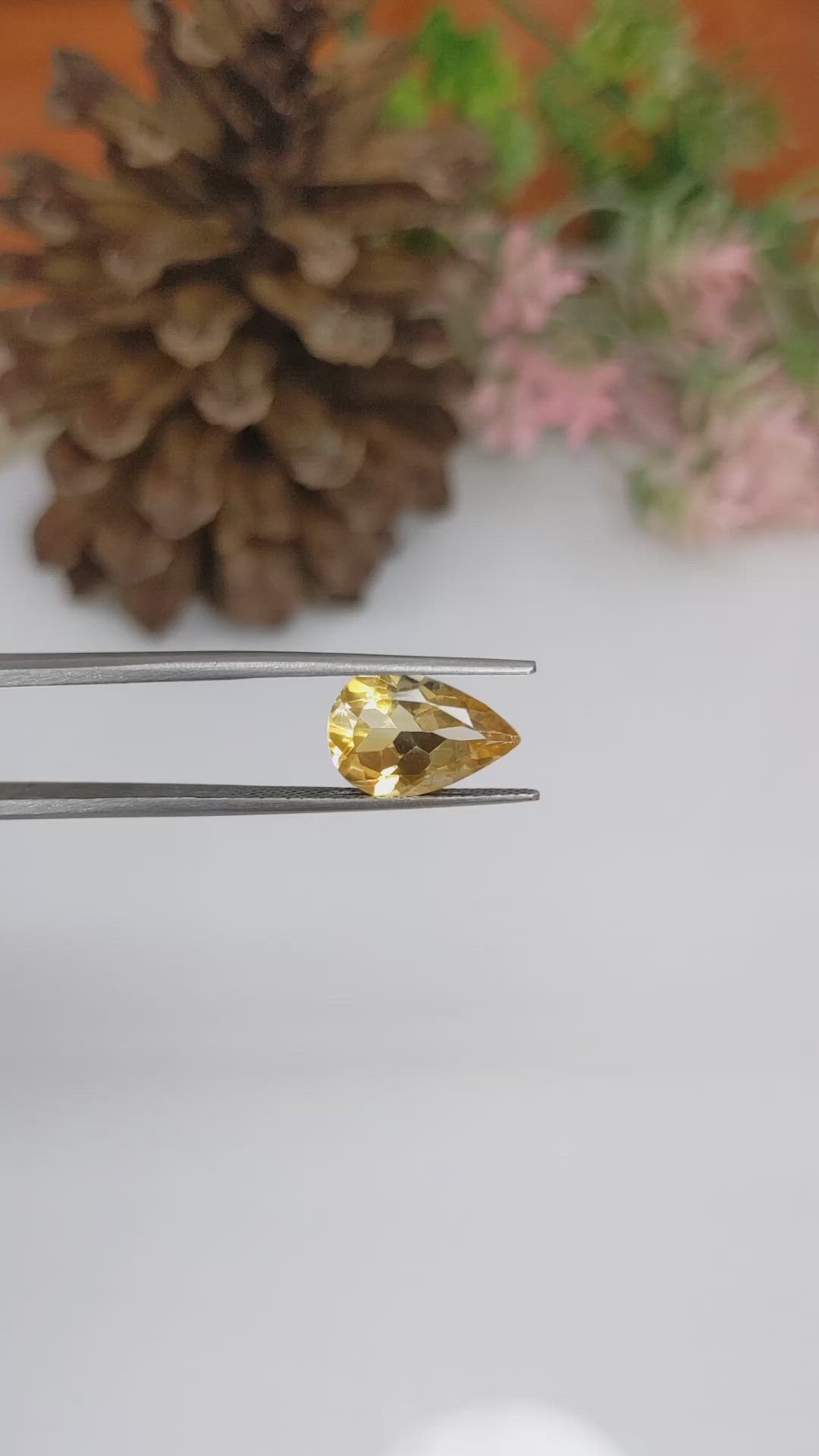 3.14 Ct. Citrine from Brazil Size Video