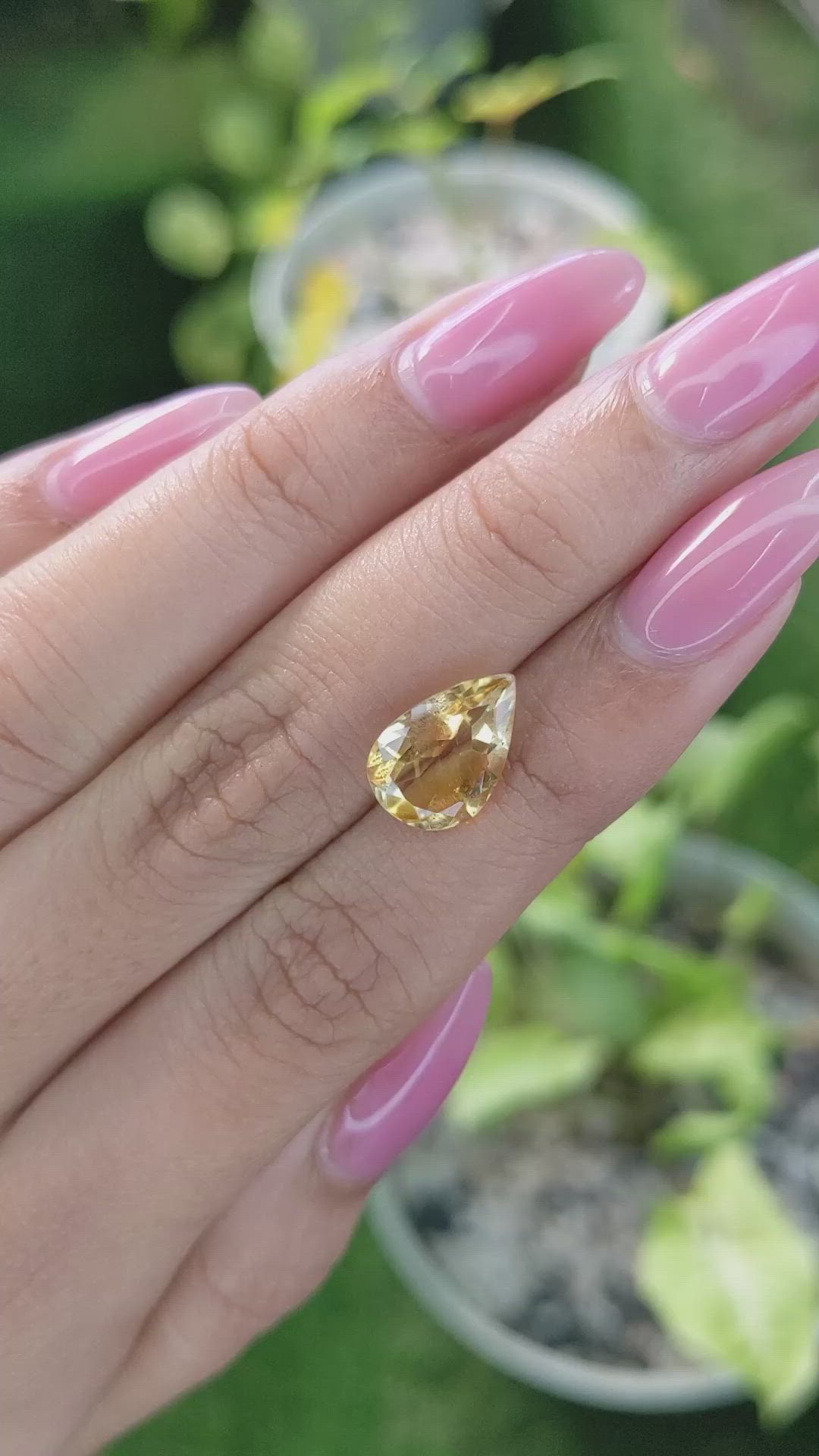 3.14 Ct. Citrine from Brazil Size Video
