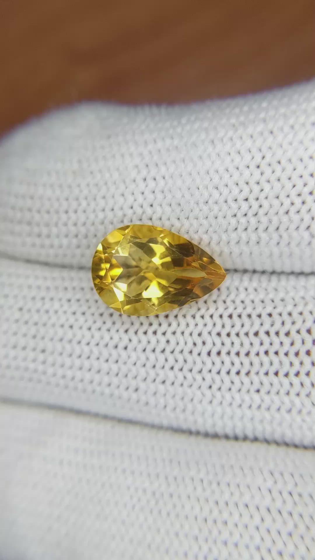 3.67 Ct. Citrine from Brazil Size Video