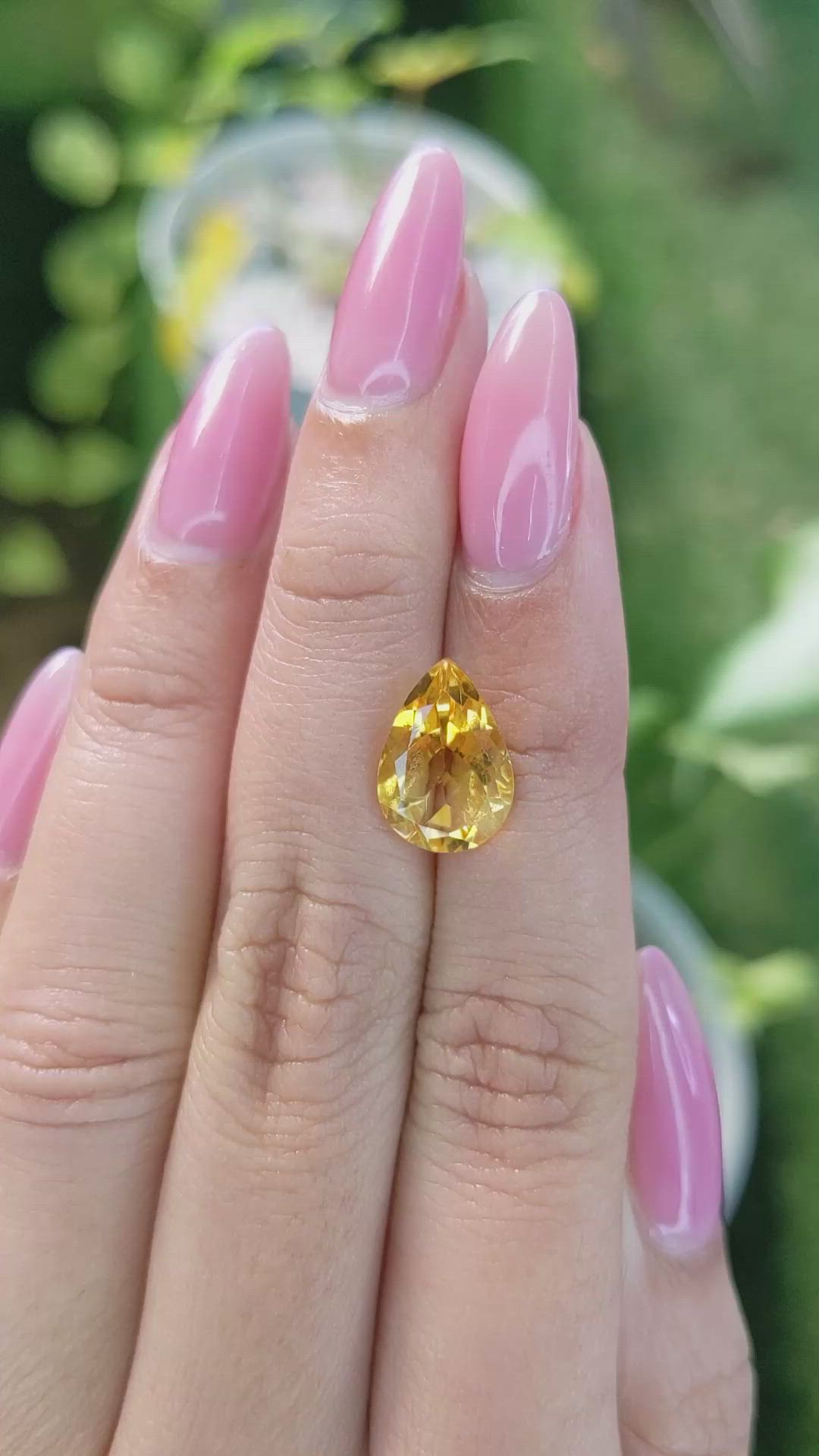 3.67 Ct. Citrine from Brazil Size Video