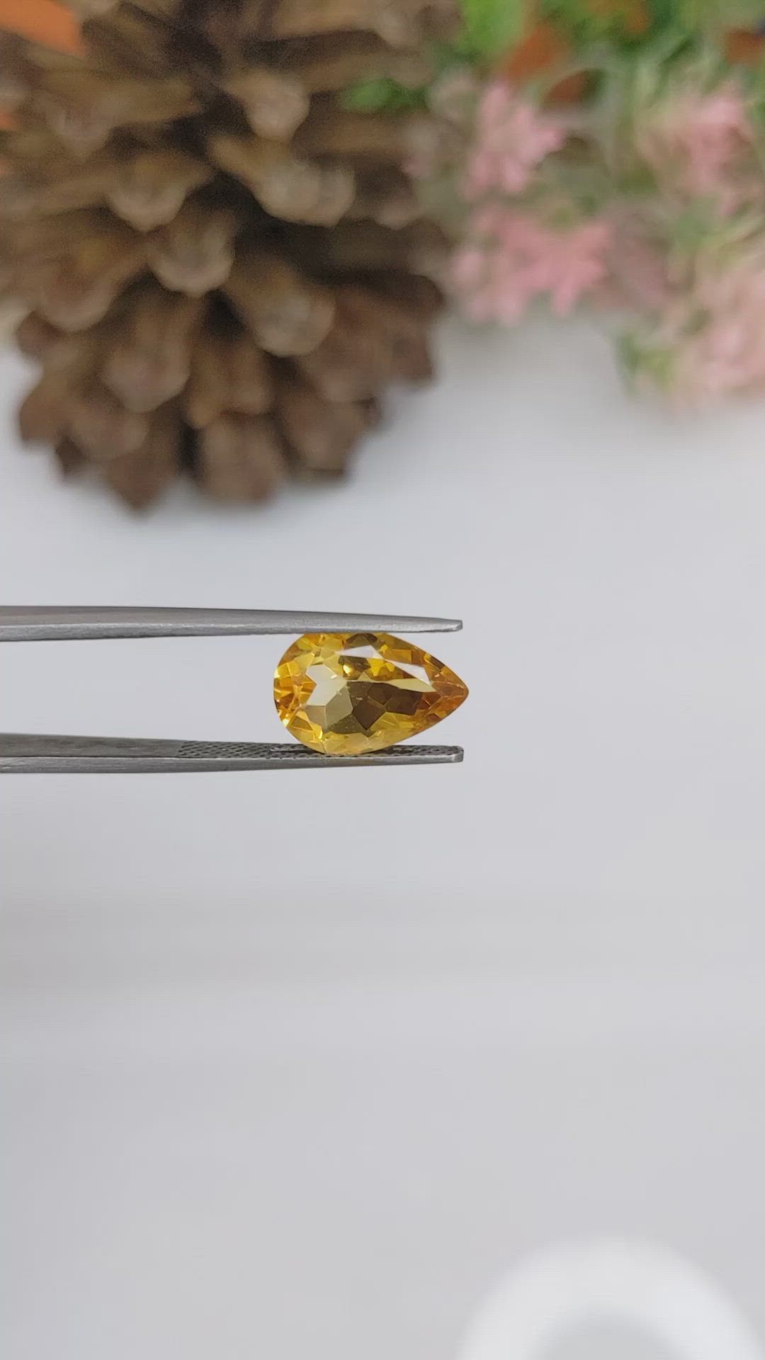 3.67 Ct. Citrine from Brazil Size Video