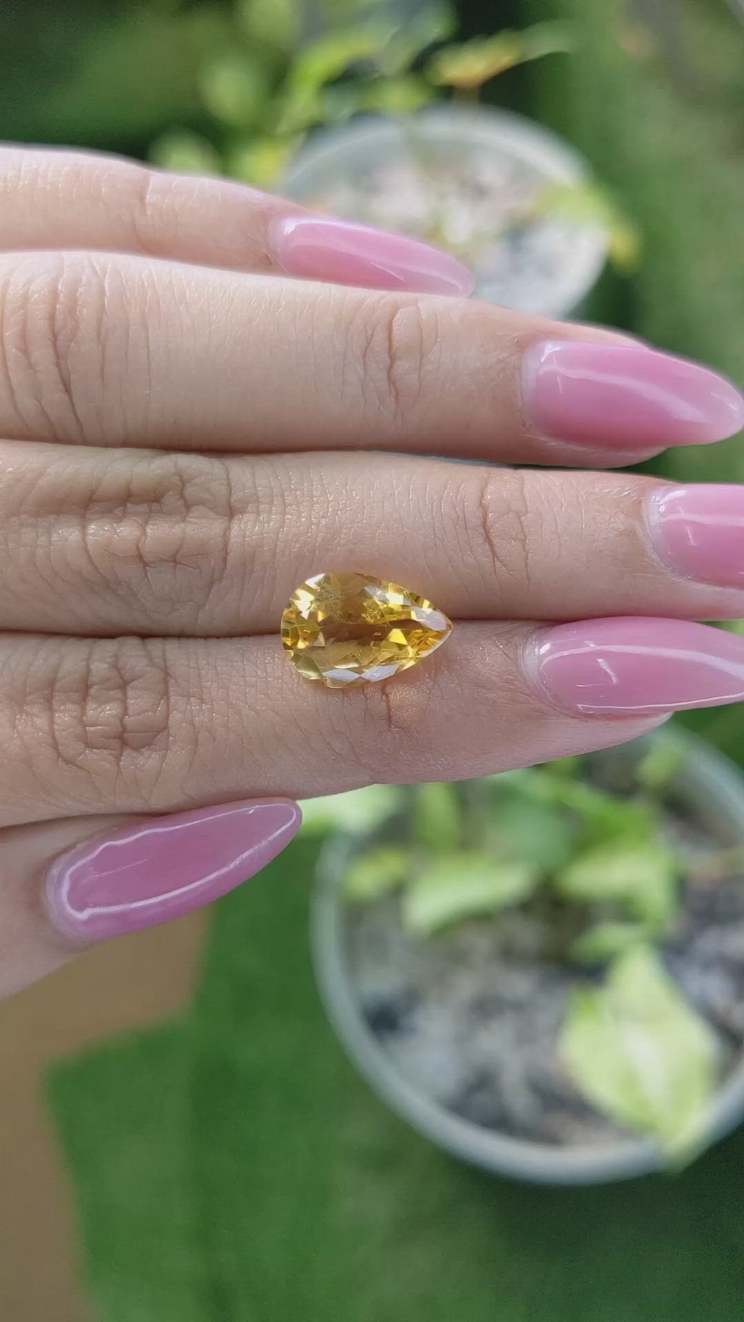 3.67 Ct. Citrine from Brazil Size Video