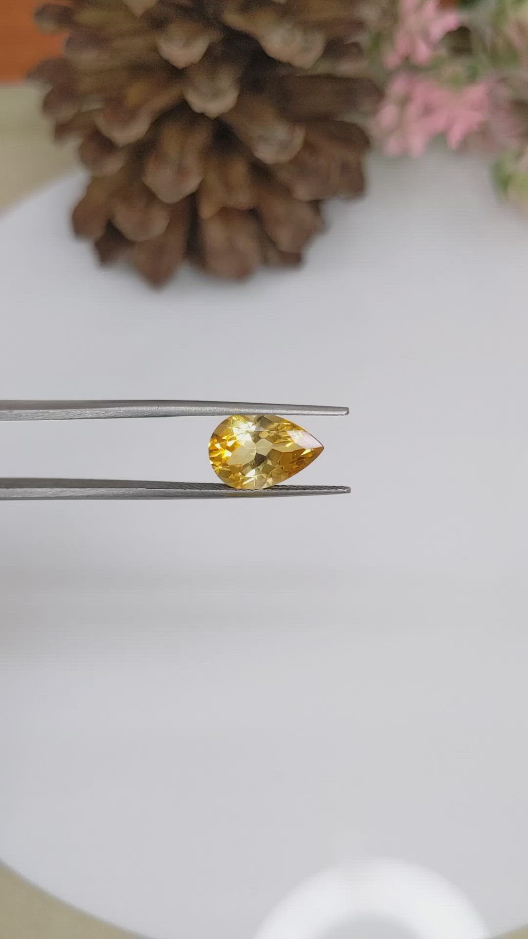 3.57 Ct. Citrine from Brazil Size Video