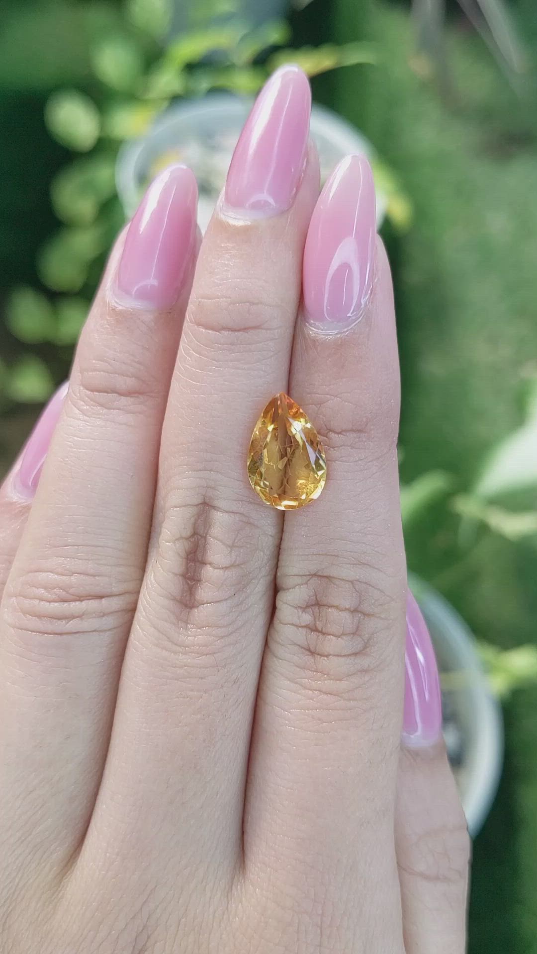 3.06 Ct. Citrine from Brazil Size Video