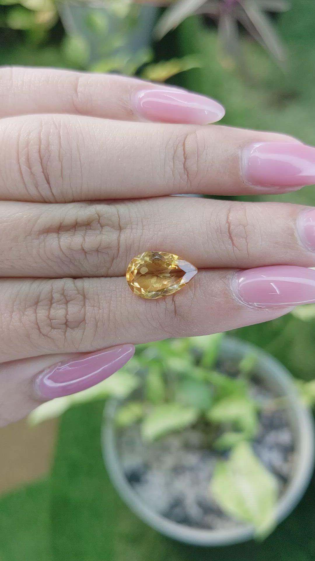 3.06 Ct. Citrine from Brazil Size Video
