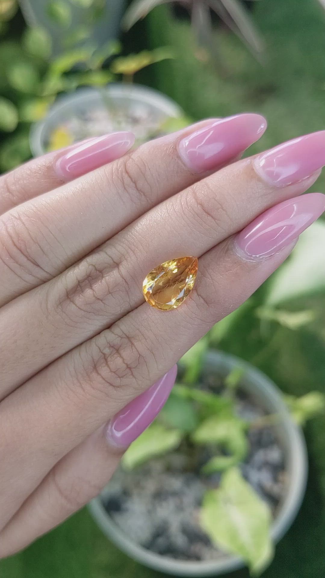 3.06 Ct. Citrine from Brazil Size Video
