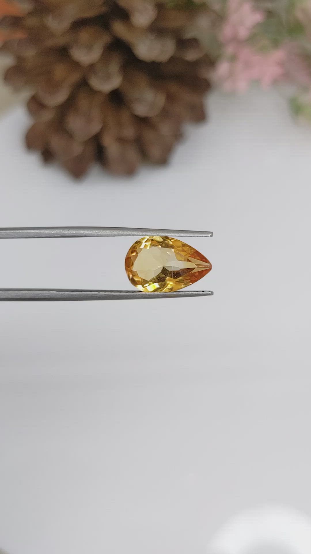 3.06 Ct. Citrine from Brazil Size Video