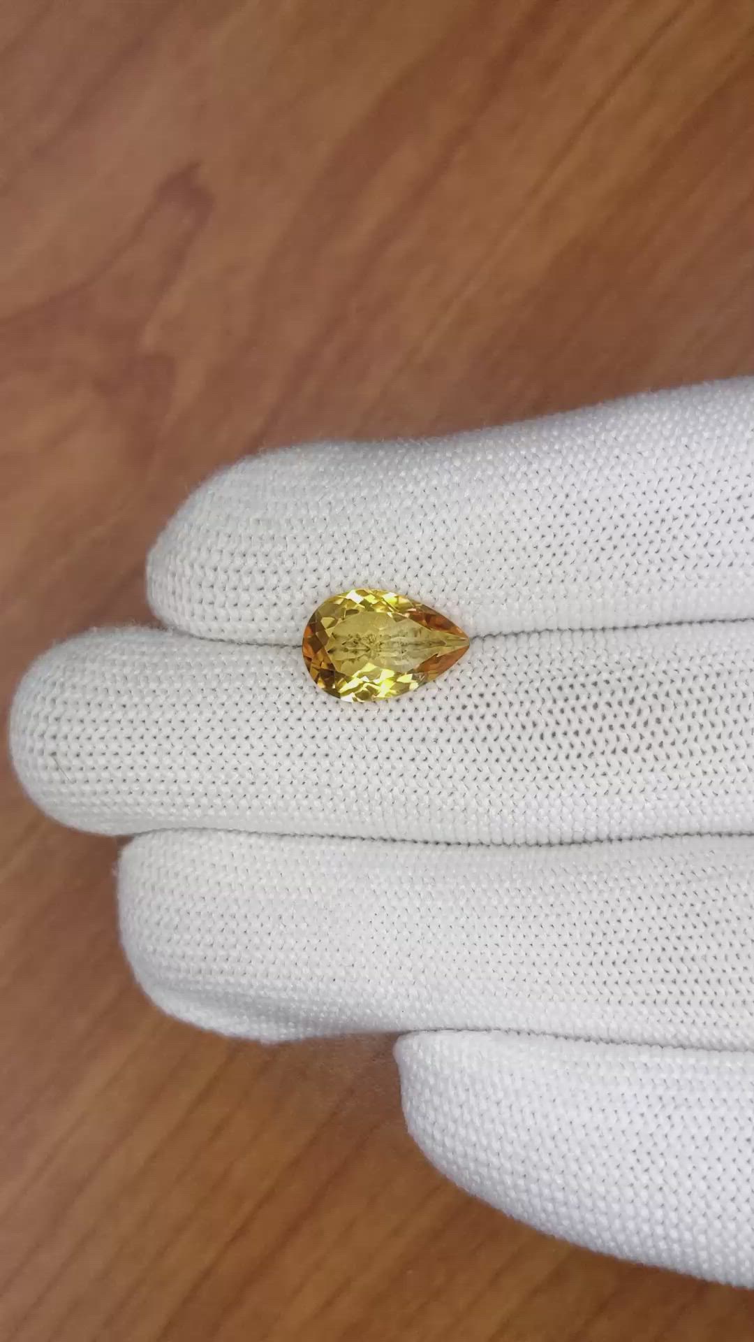 3.06 Ct. Citrine from Brazil Size Video