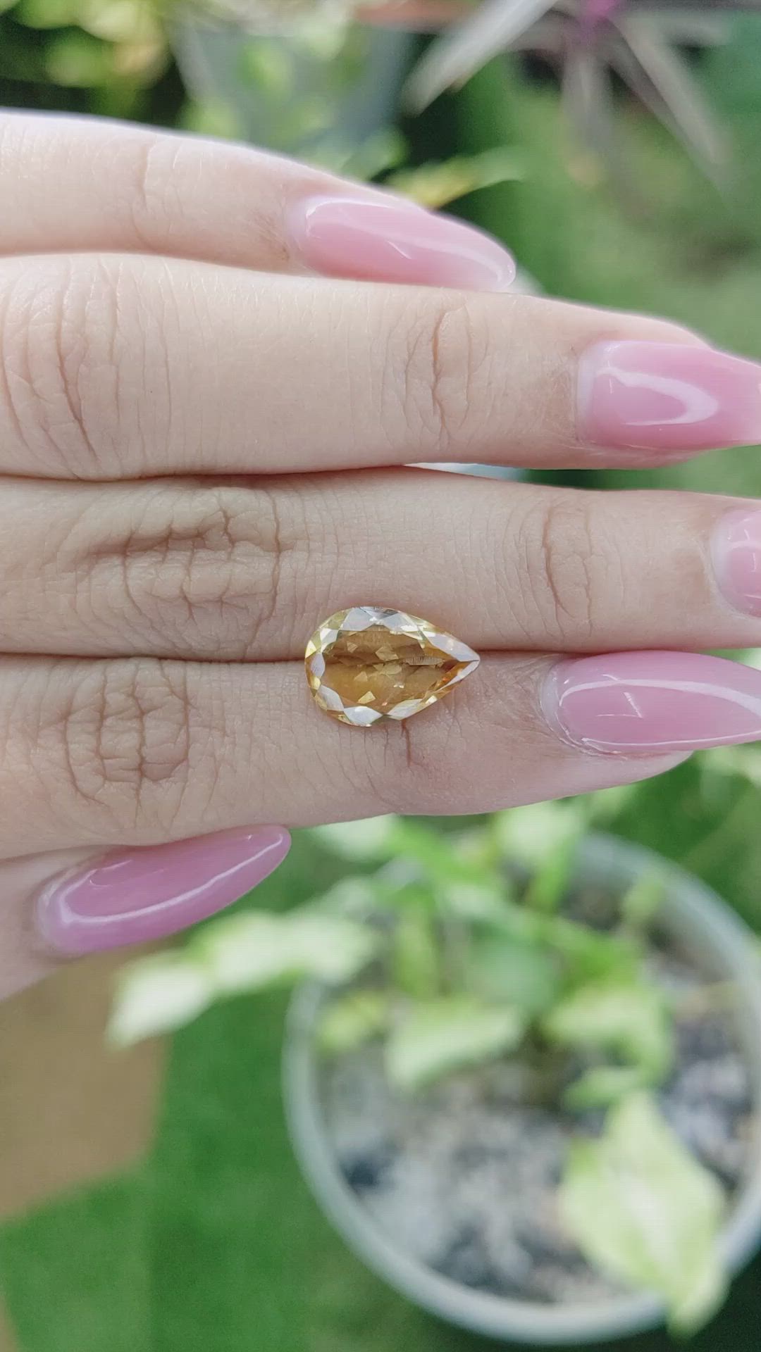 2.83 Ct. Citrine from Brazil Size Video
