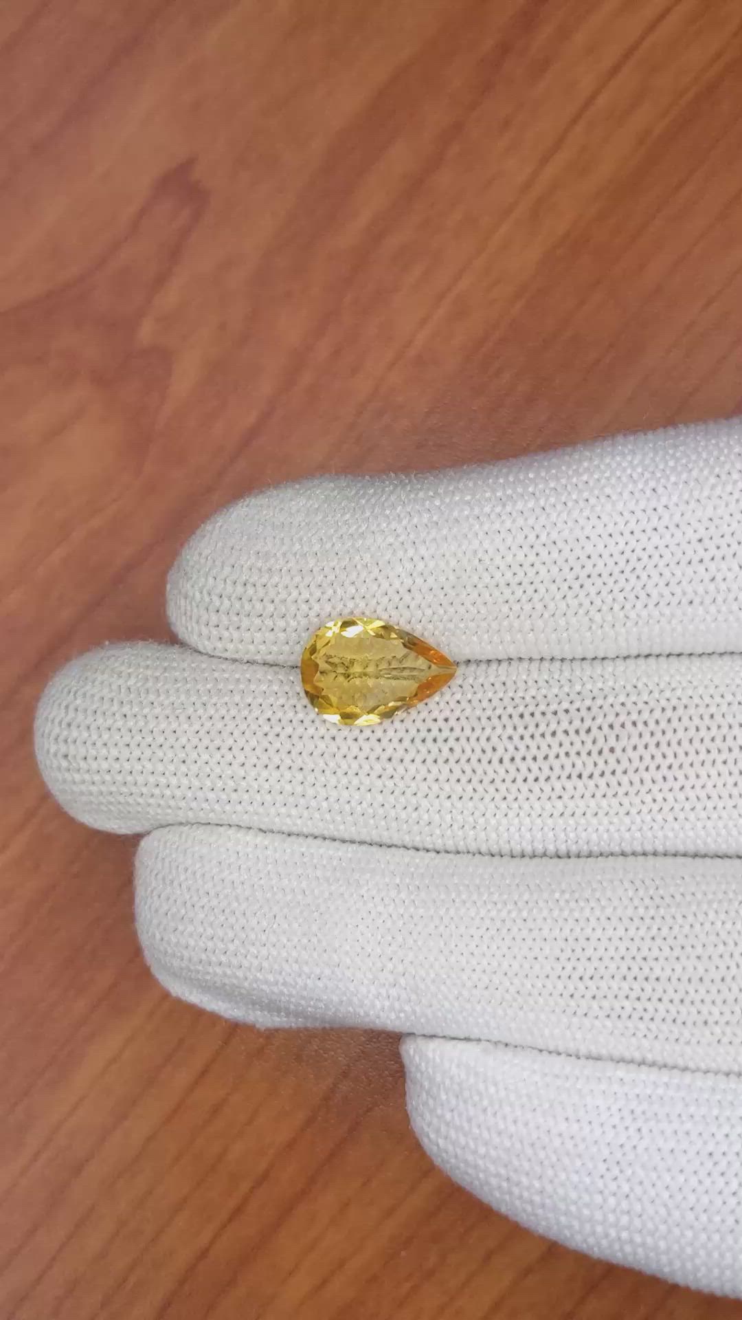 2.83 Ct. Citrine from Brazil Size Video