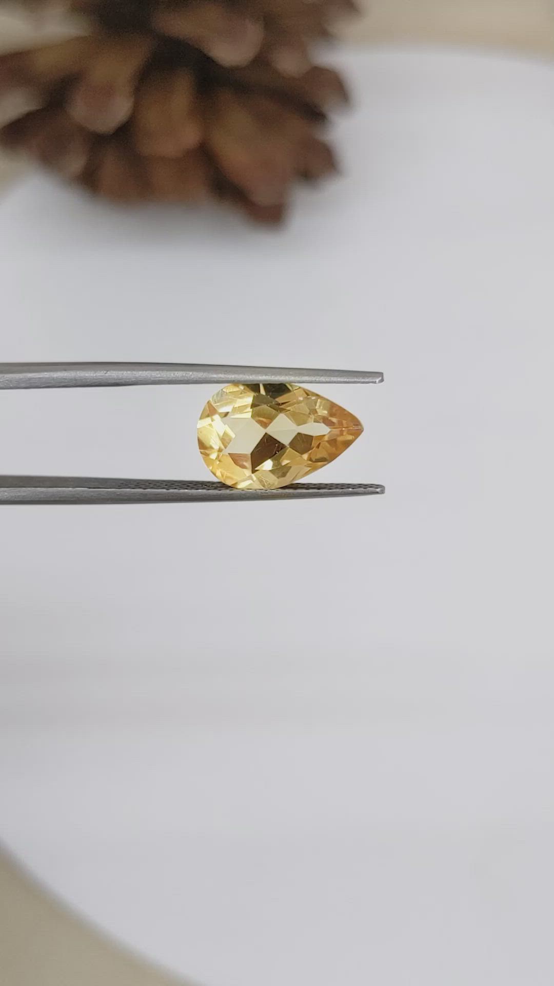 3.20 Ct. Citrine from Ceylon (Sri Lanka) Size Video