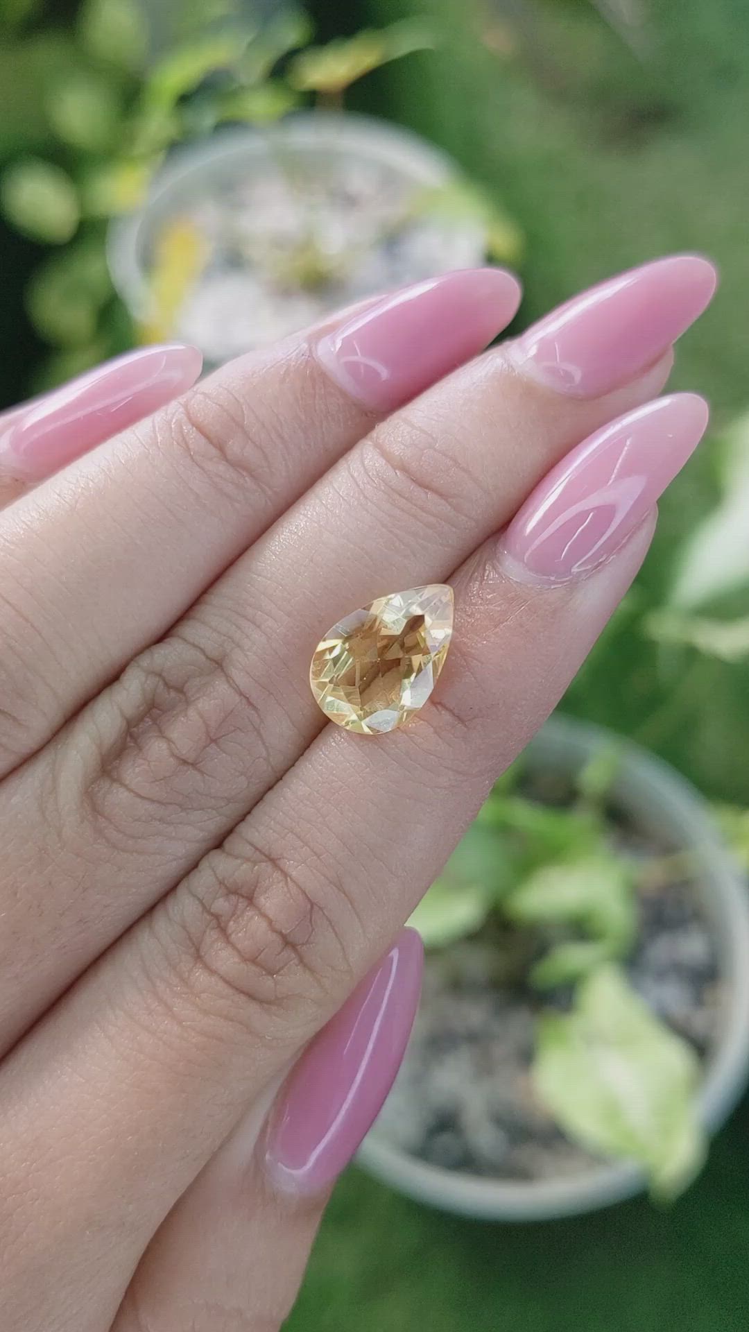 3.20 Ct. Citrine from Ceylon (Sri Lanka) Size Video
