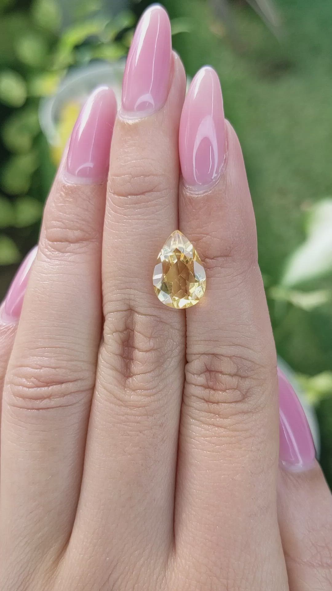 3.20 Ct. Citrine from Ceylon (Sri Lanka) Size Video