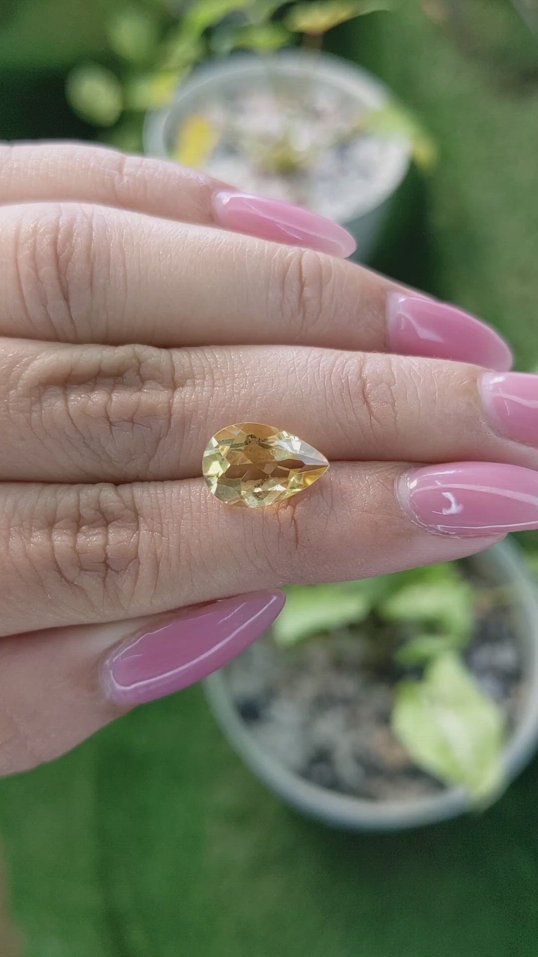 3.20 Ct. Citrine from Ceylon (Sri Lanka) Size Video