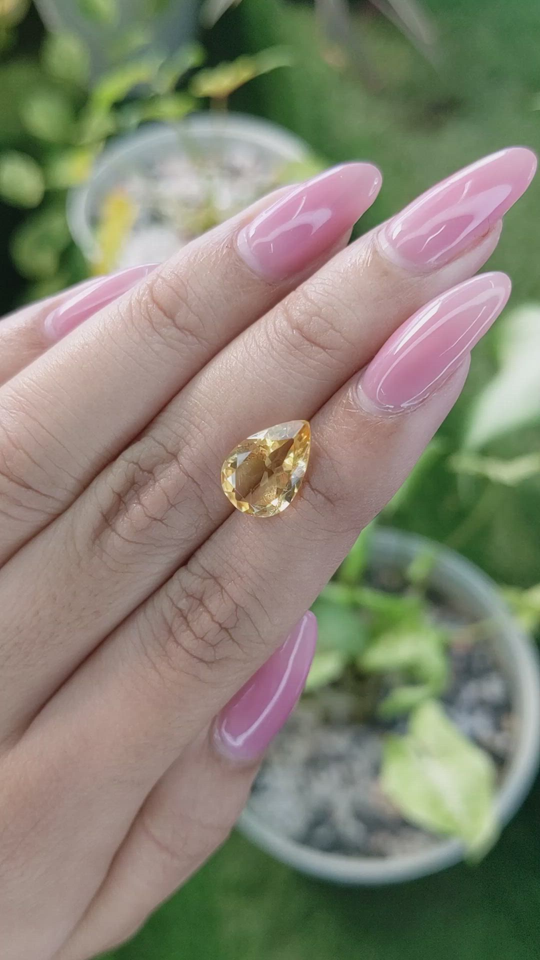 3.10 Ct. Citrine from Ceylon (Sri Lanka) Size Video