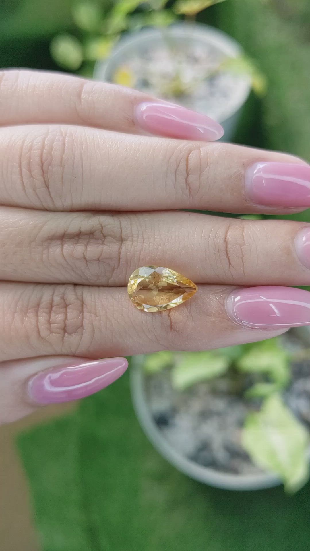 3.10 Ct. Citrine from Ceylon (Sri Lanka) Size Video