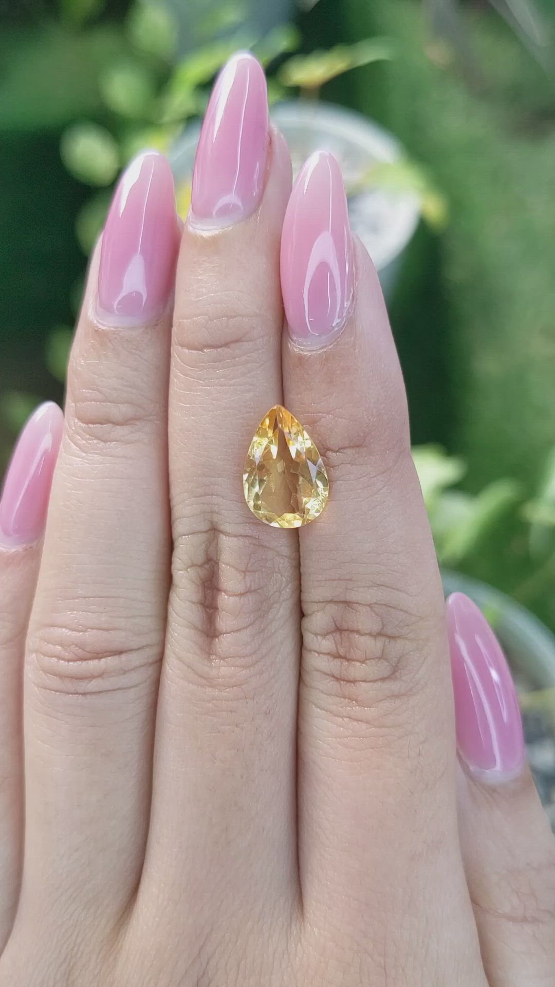 3.10 Ct. Citrine from Ceylon (Sri Lanka) Size Video