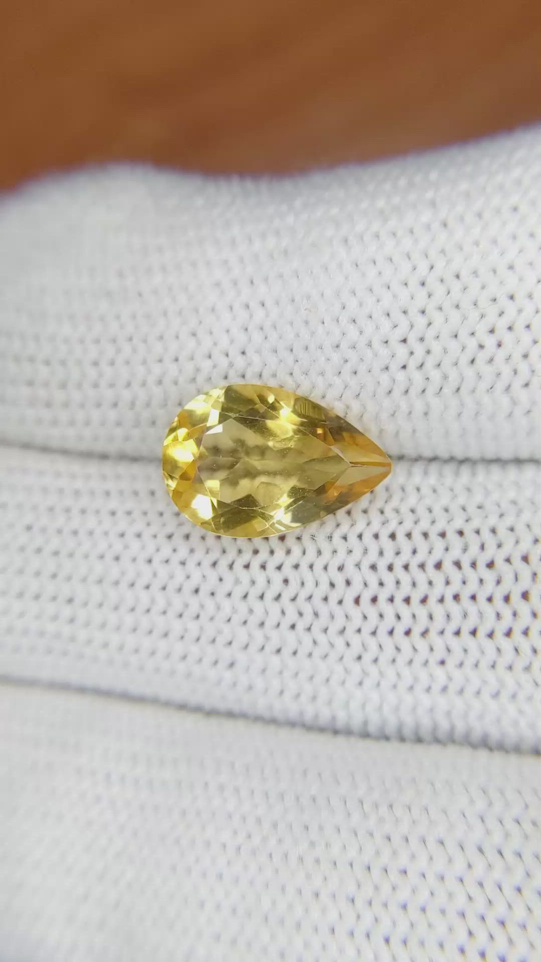 3.21 Ct. Citrine from Brazil Size Video
