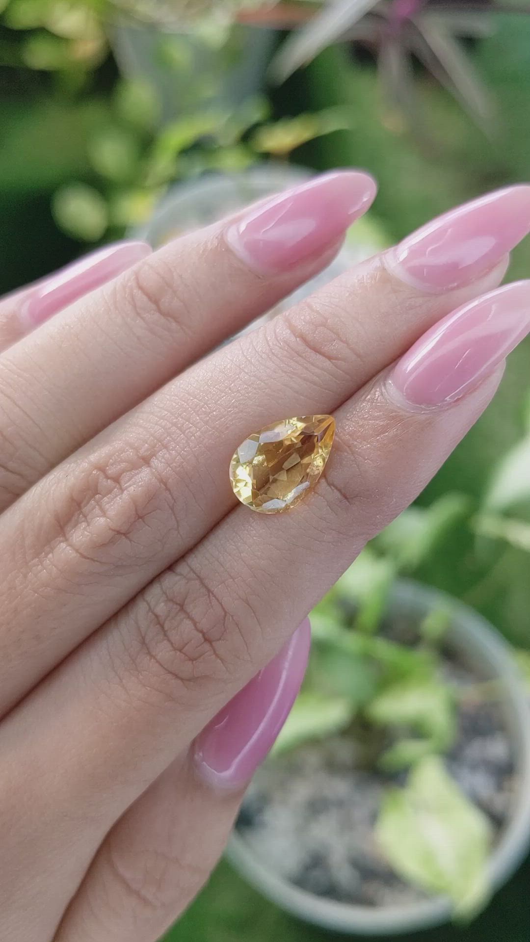 3.21 Ct. Citrine from Brazil Size Video