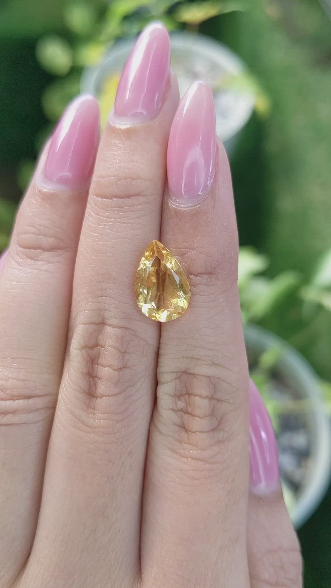 3.21 Ct. Citrine from Brazil Size Video