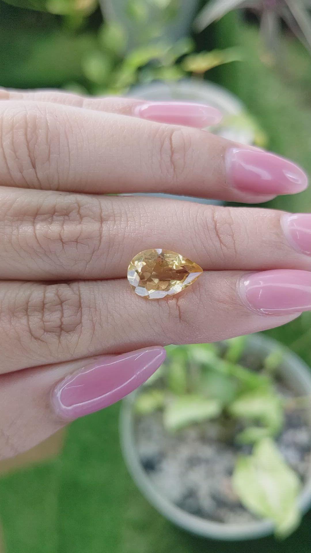 3.21 Ct. Citrine from Brazil Size Video