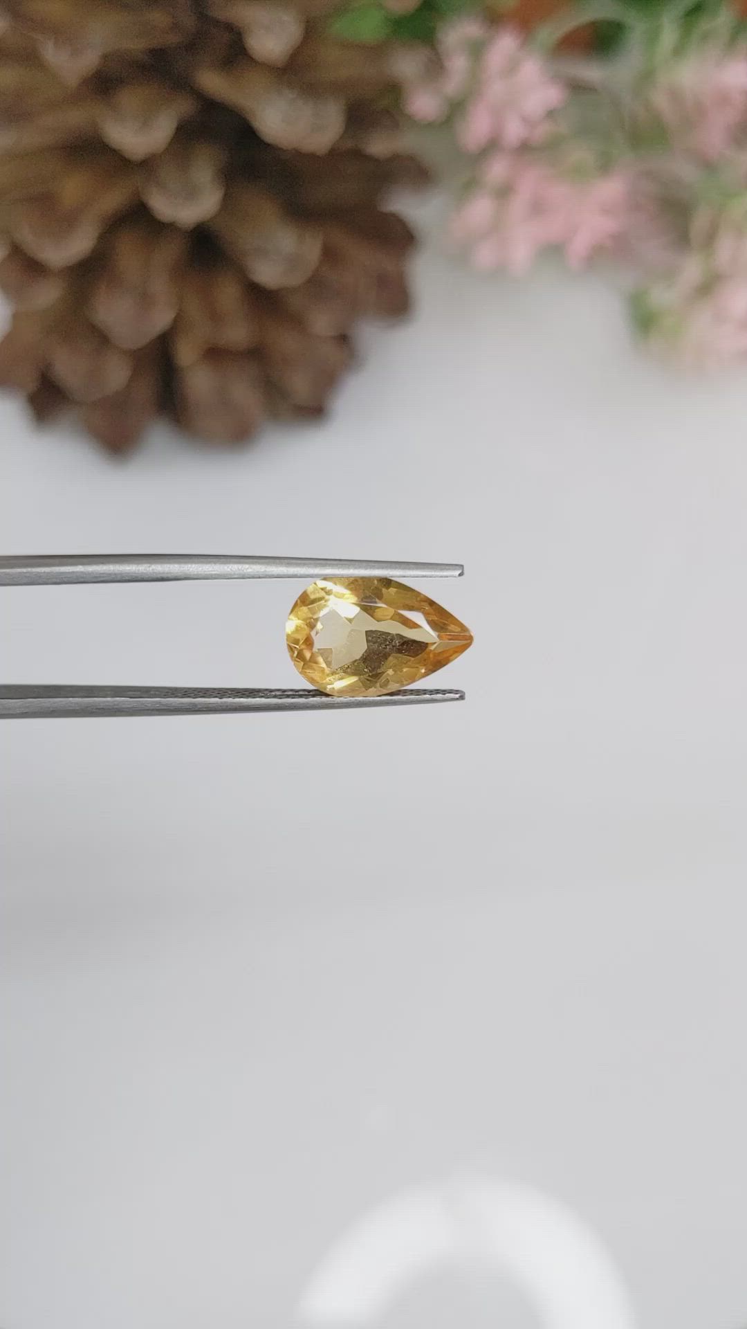 3.21 Ct. Citrine from Brazil Size Video