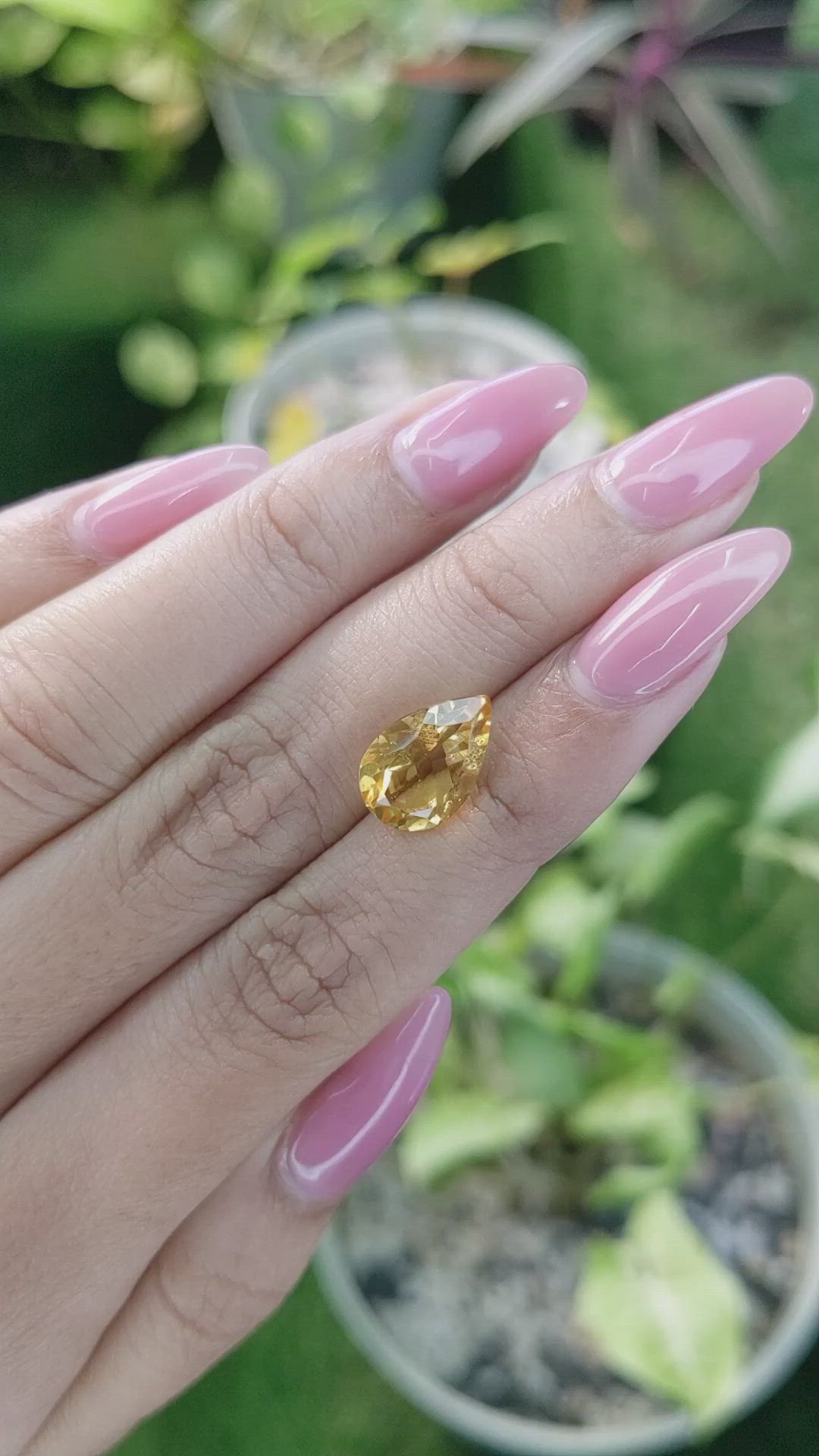 3.50 Ct. Citrine from Ceylon (Sri Lanka) Size Video
