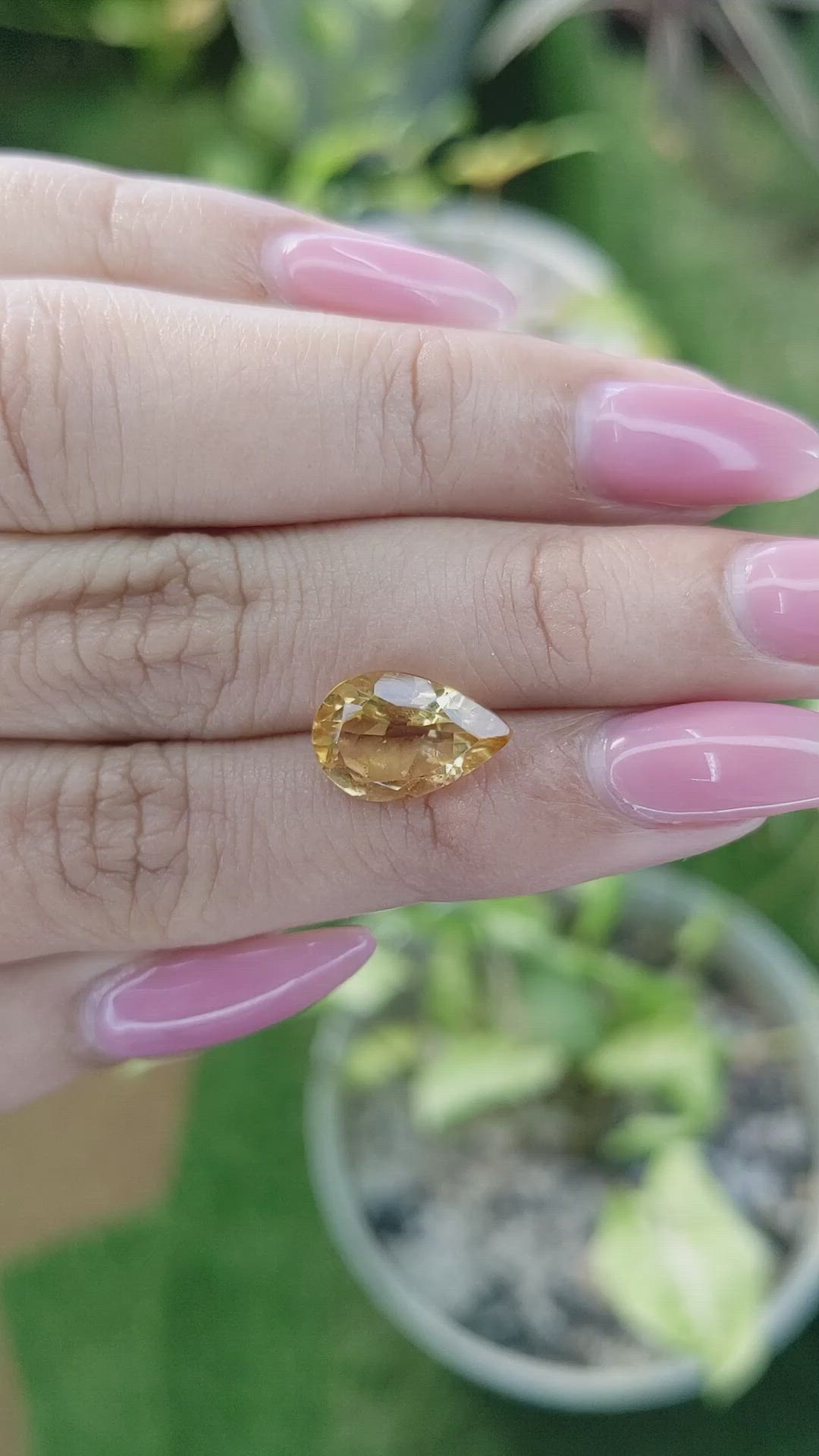 3.50 Ct. Citrine from Ceylon (Sri Lanka) Size Video