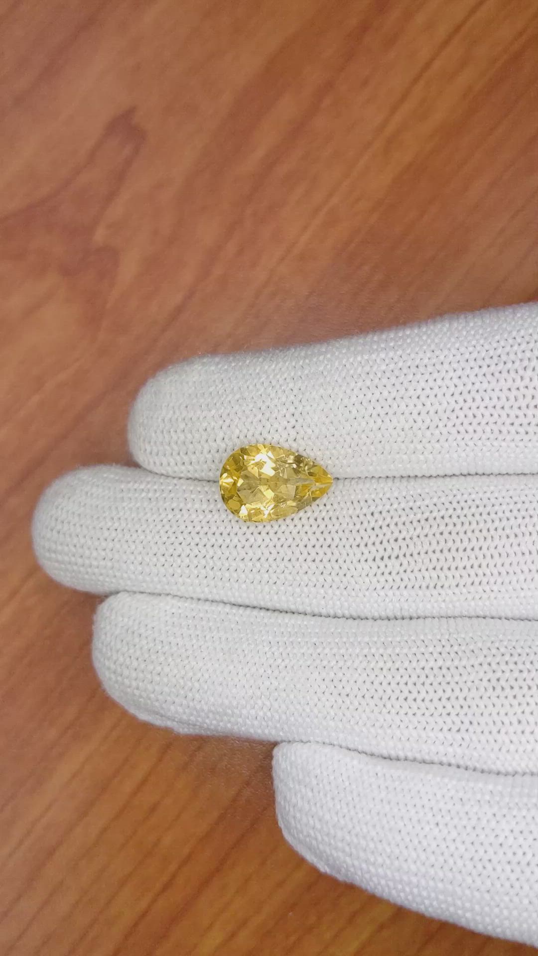 3.57 Ct. Citrine from Brazil Size Video