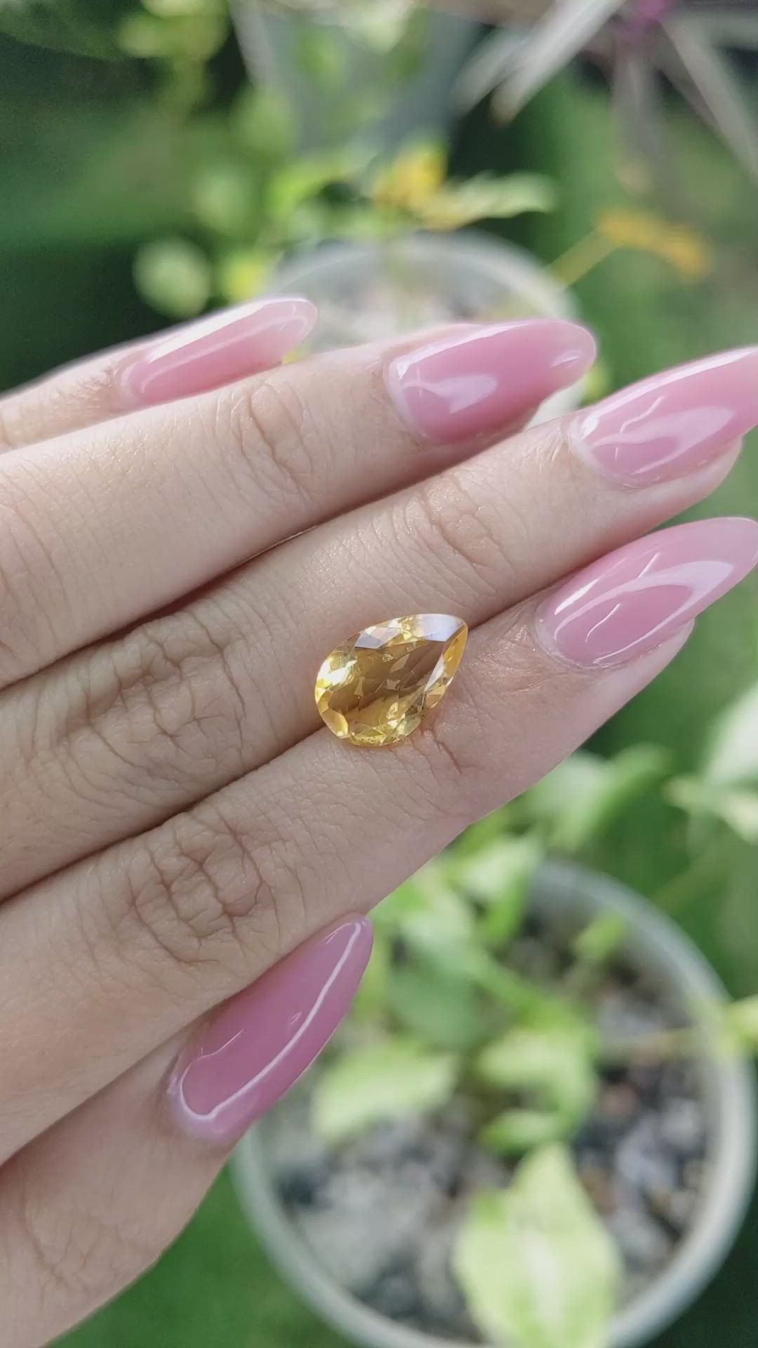 2.98 Ct. Citrine from Brazil Size Video