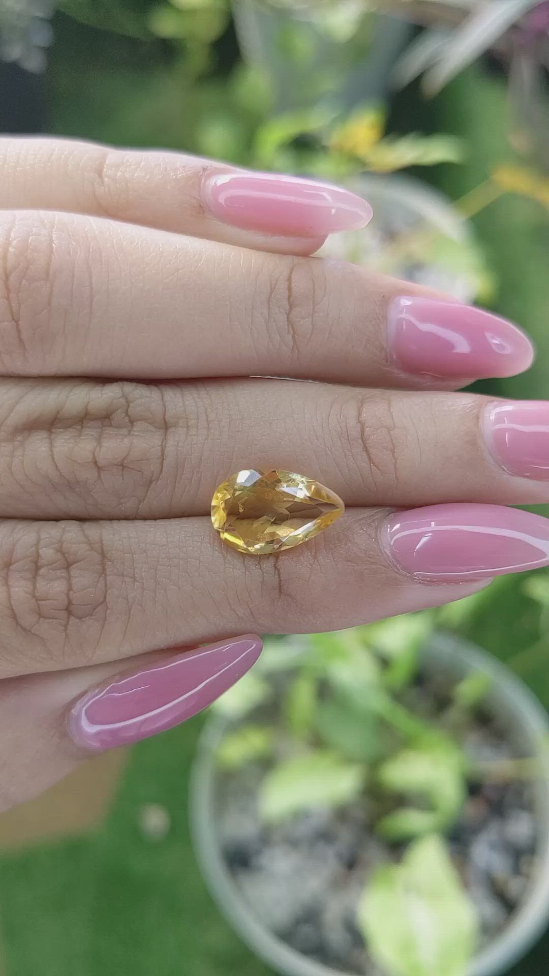 2.98 Ct. Citrine from Brazil Size Video