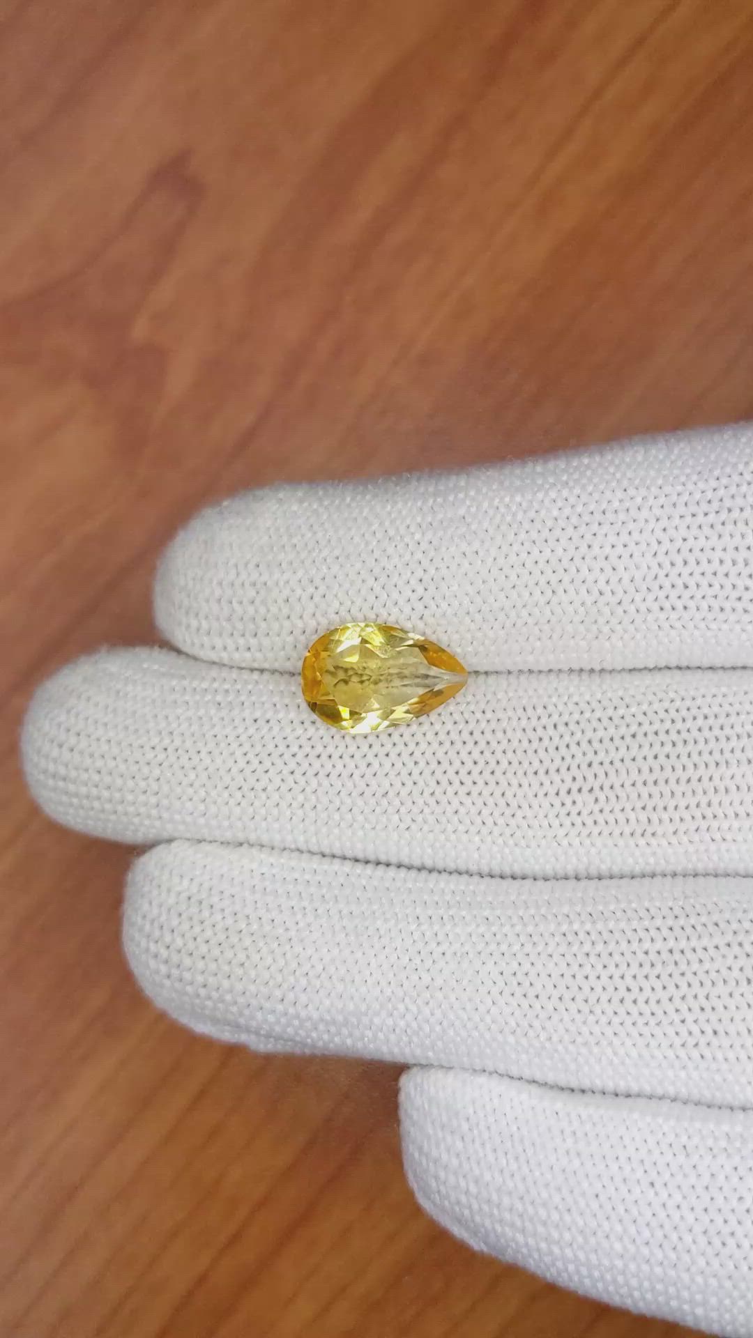 2.98 Ct. Citrine from Brazil Size Video