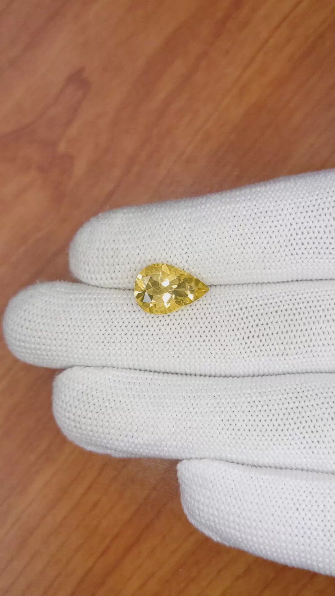 3.21 Ct. Citrine from Brazil Size Video