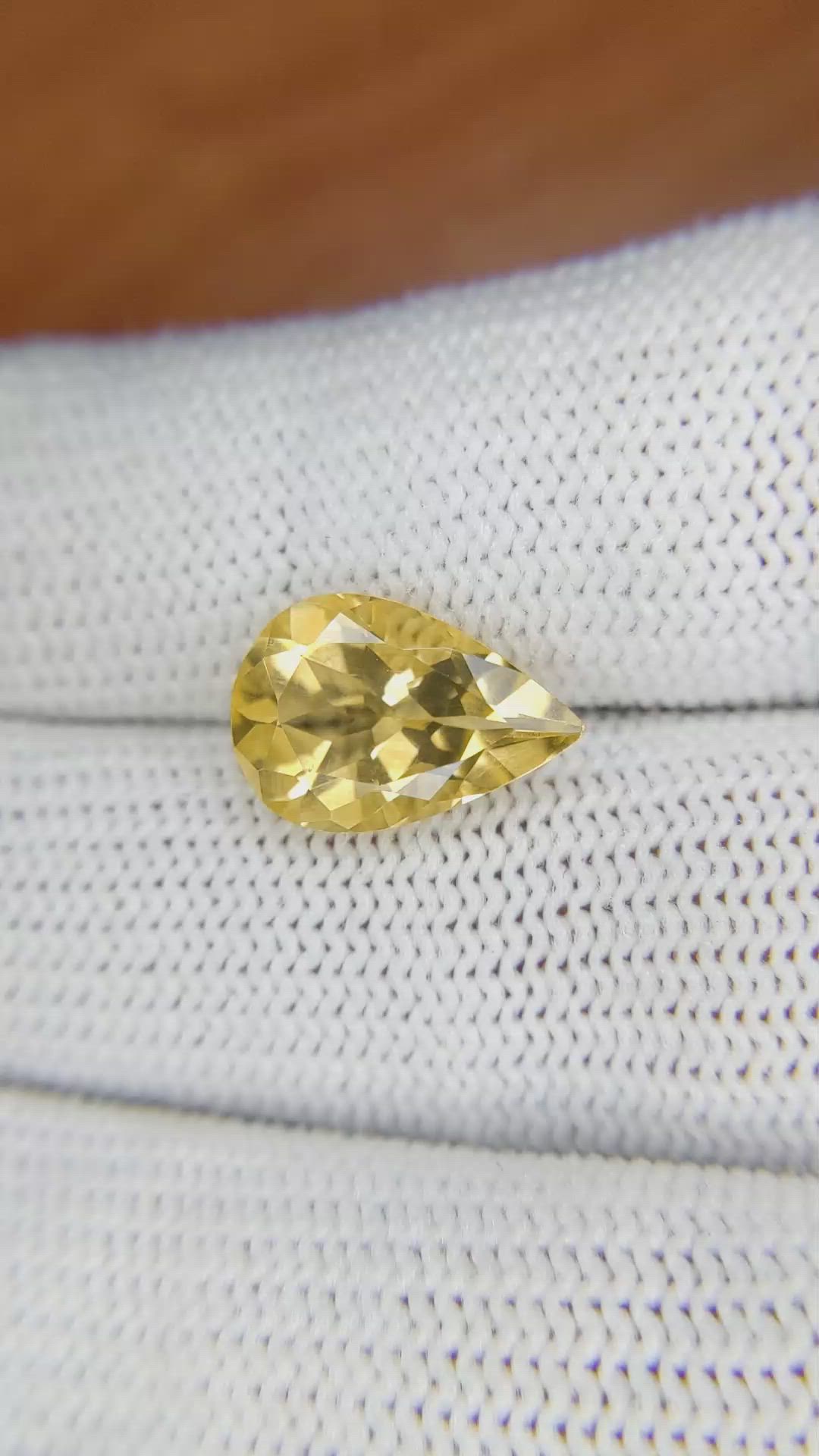 3.21 Ct. Citrine from Brazil Size Video