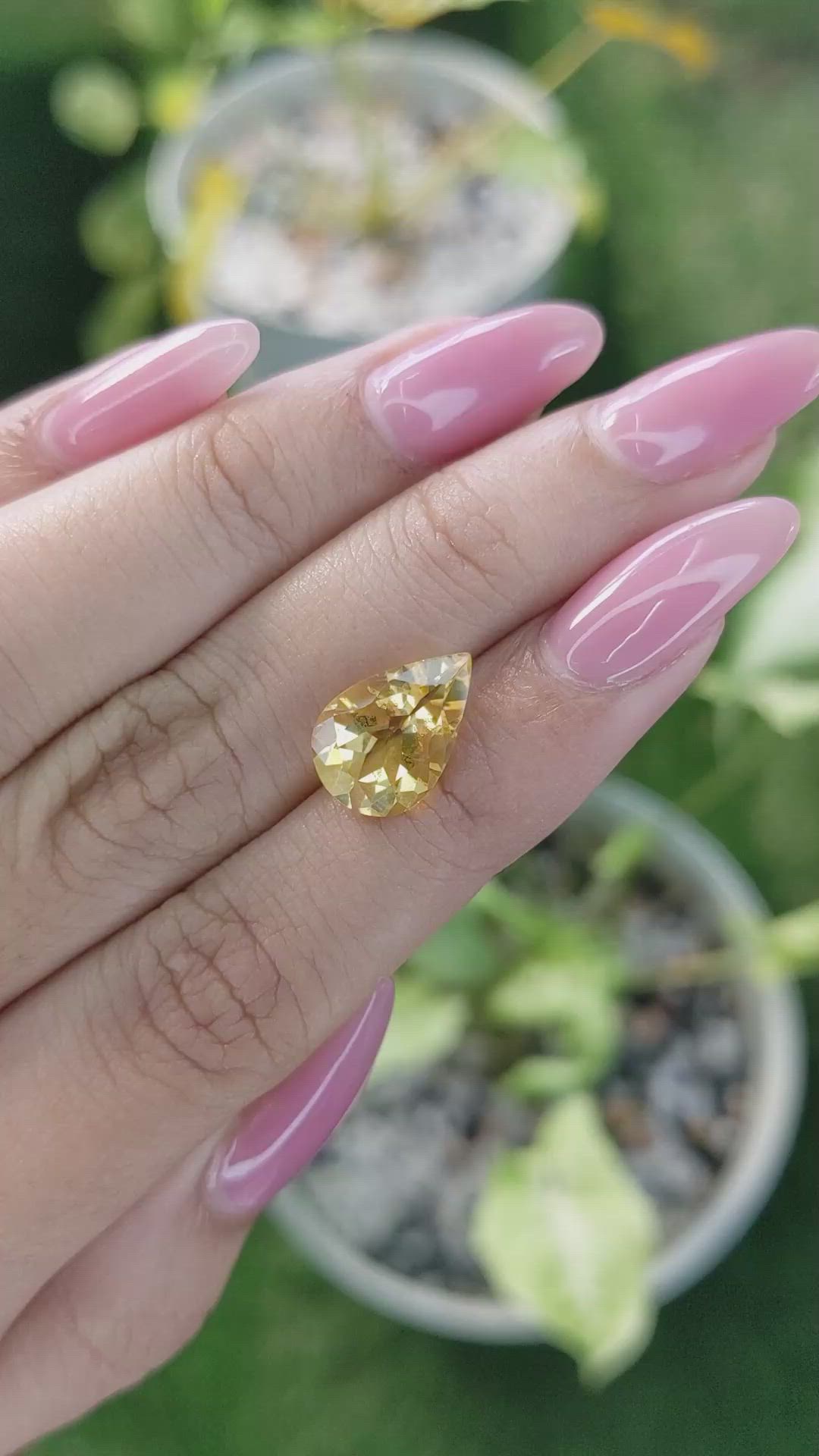 3.21 Ct. Citrine from Brazil Size Video