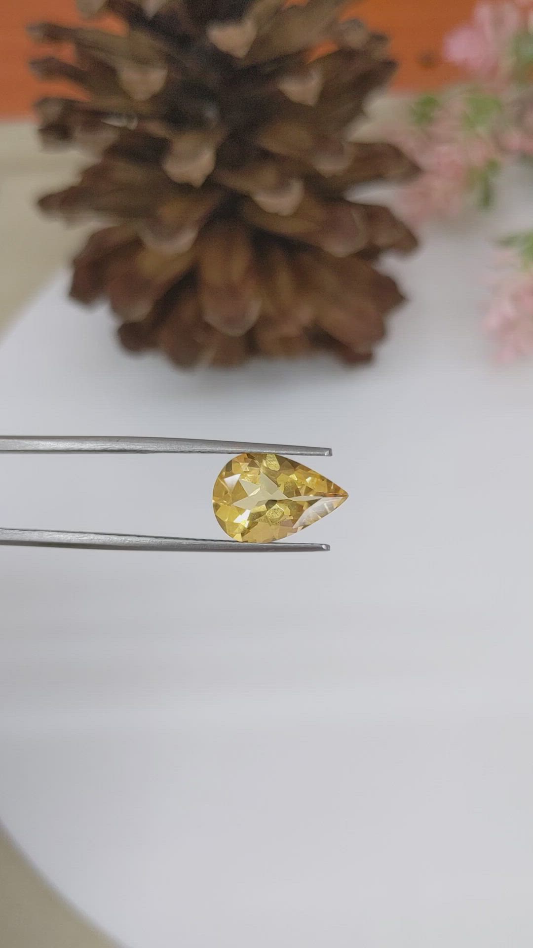 3.21 Ct. Citrine from Brazil Size Video
