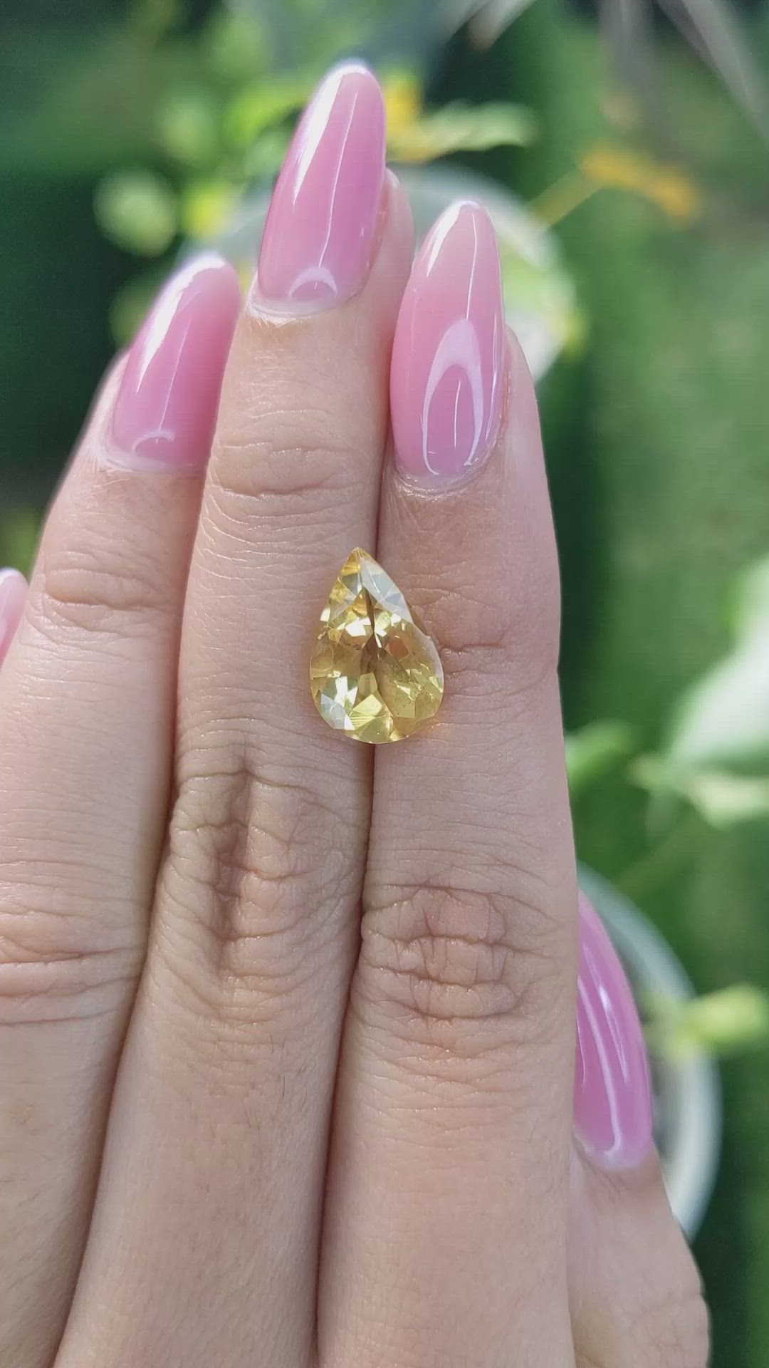 3.21 Ct. Citrine from Brazil Size Video