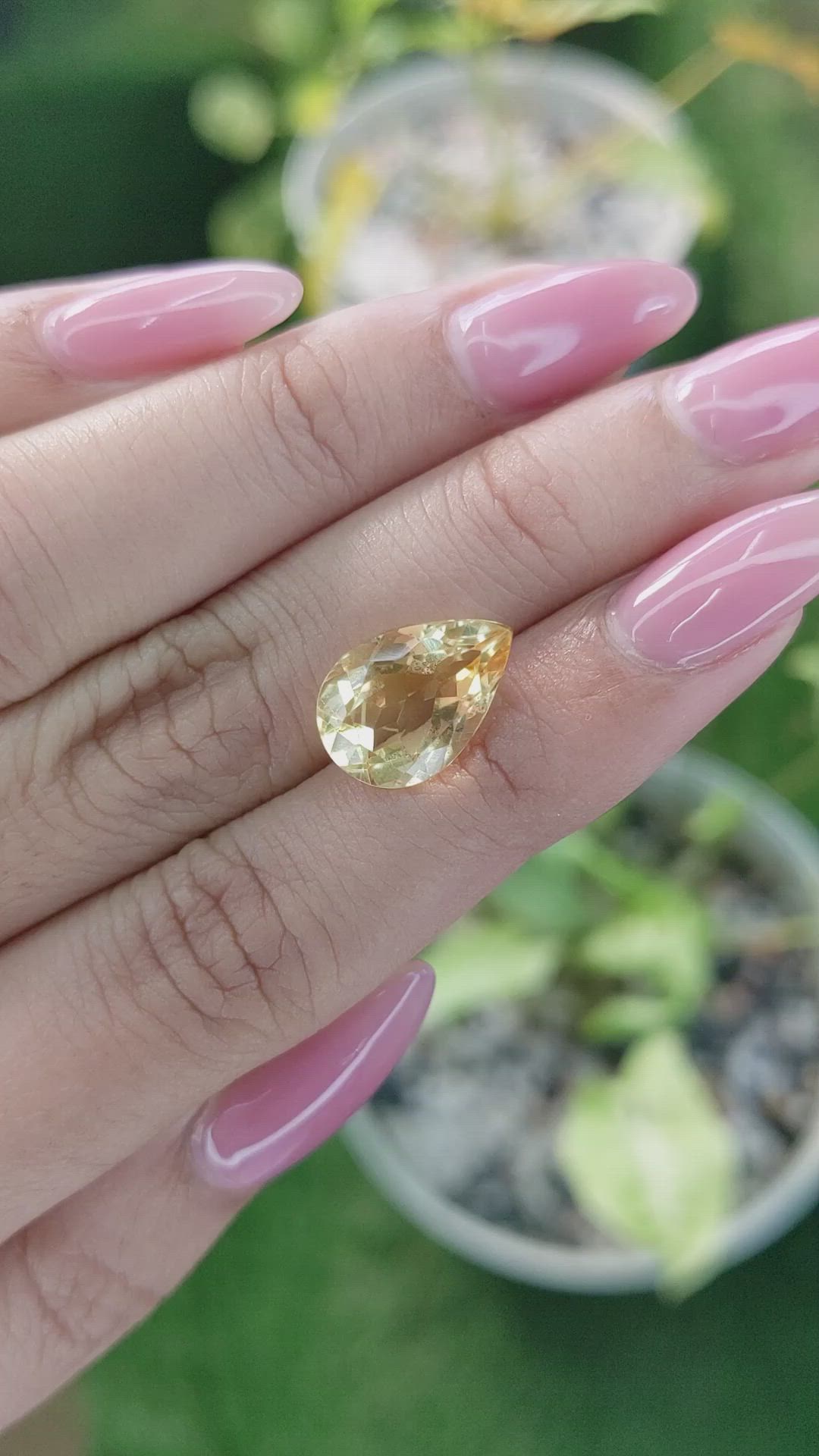 4.52 Ct. Citrine from Brazil Size Video